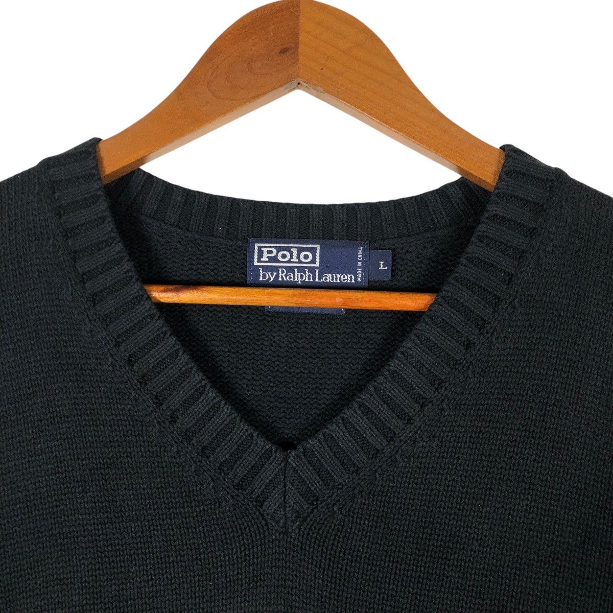 Polo Ralph Lauren POLO RALPH LAUREN Red Pony Sleeveless Knit Sweater Size US L / EU 52-54 / 3 - 3 Thumbnail