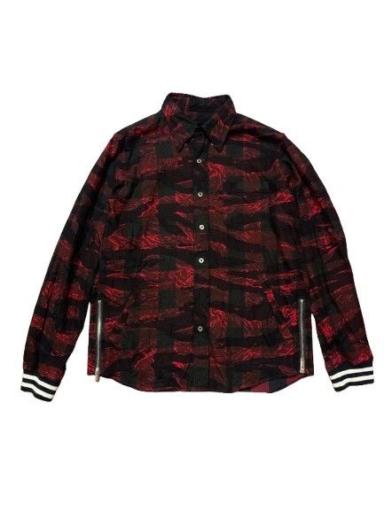 Sophnet. Sophnet. Red Tiger Stripe Tartan Hybrid Flannel Size US M / EU 48-50 / 2 - 1 Thumbnail