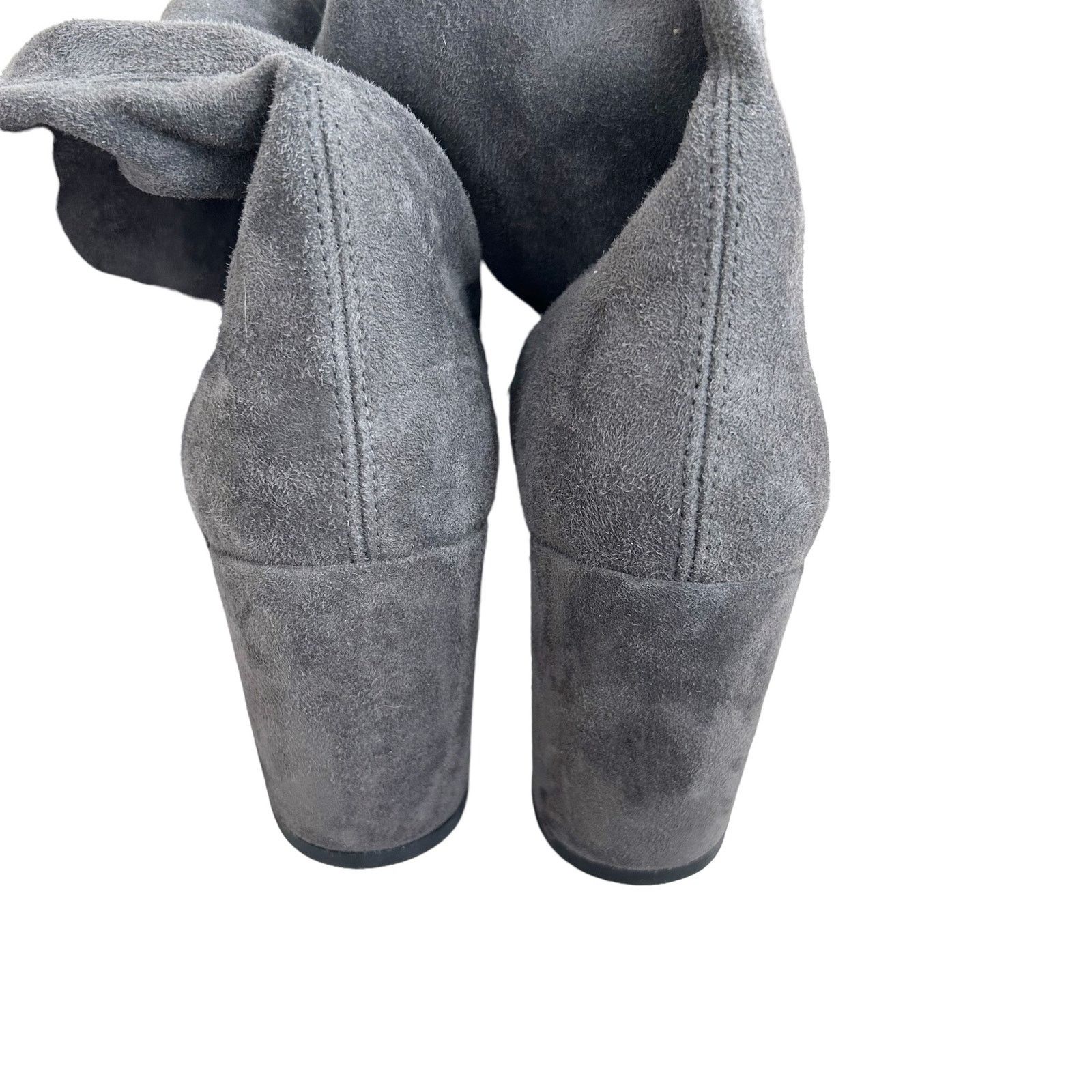 Stuart Weitzman Stuart Weitzman Gray Suede Highland Over The Knee Boots 10.5 Size US 10.5 / IT 40.5 - 8 Thumbnail