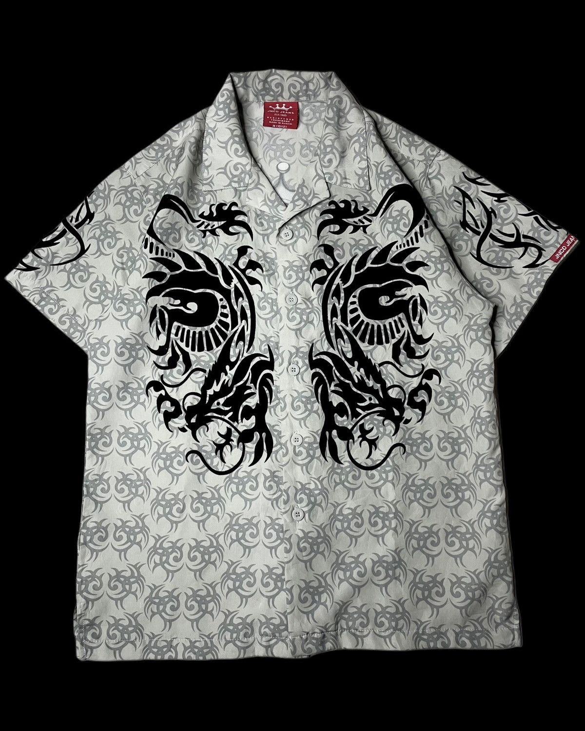 JNCO JNCO TRIBAL DRAGON Y2K AOP - JNCO SHIRT - JNCO JEANS Size US M / EU 48-50 / 2 - 1 Thumbnail