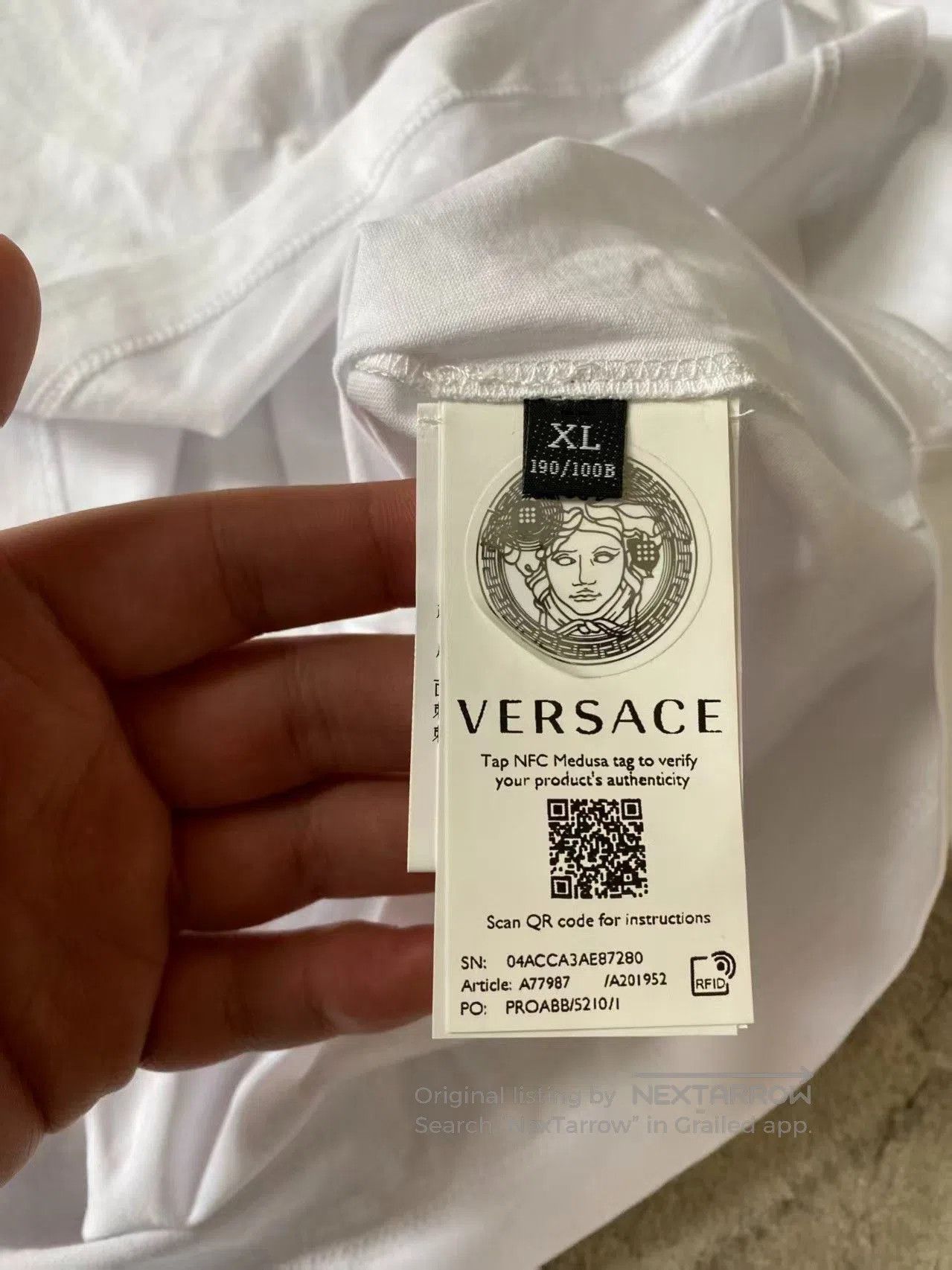 Versace Versace Crew Neck Printed T-Shirt. Size US XL / EU 56 / 4 - 5 Thumbnail