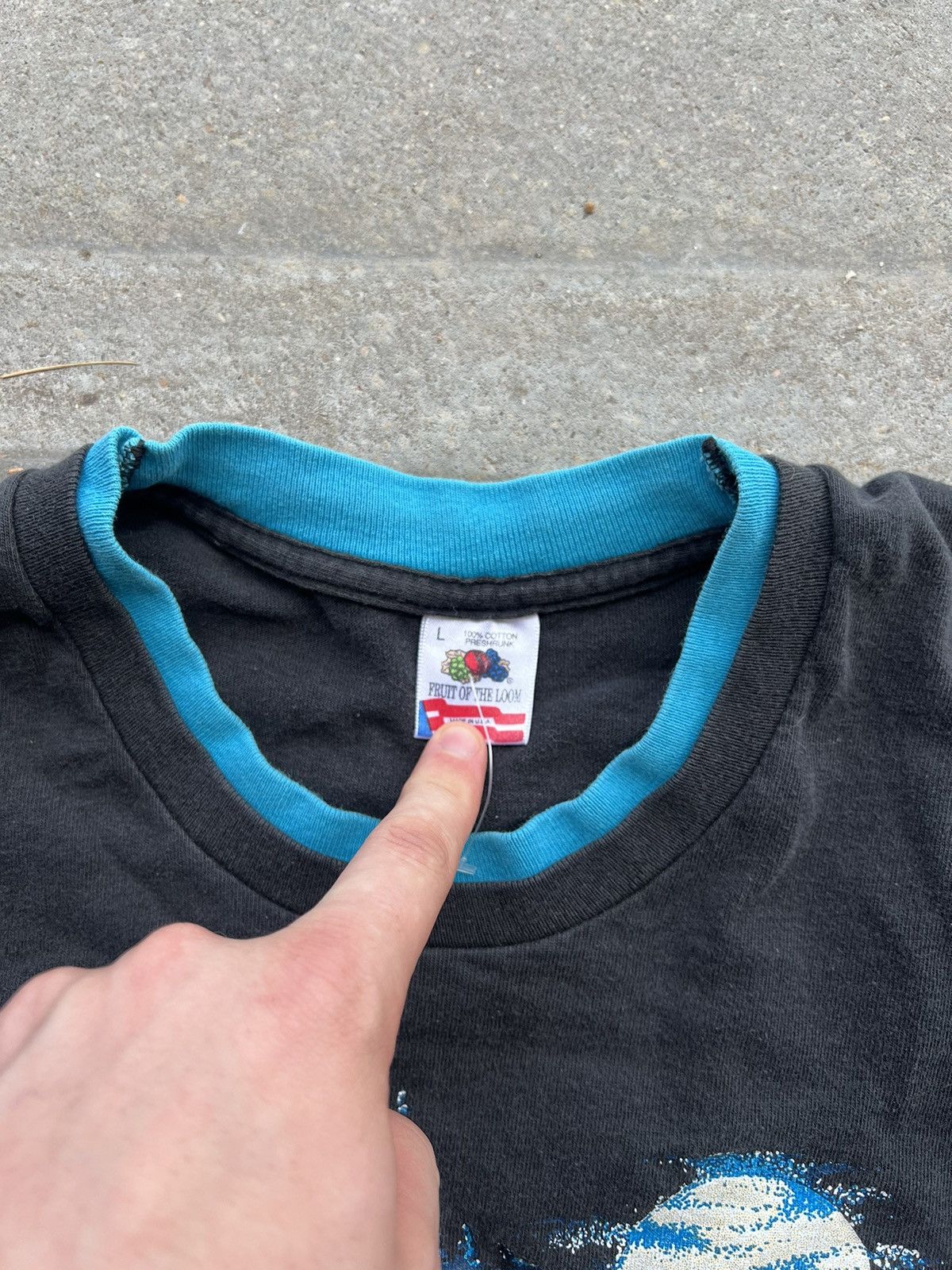 Fruit Of The Loom × Vintage 🐺 VINTAGE 1980s WOLF GRAPHIC TEE 🐺 Size US L / EU 52-54 / 3 - 7 Thumbnail