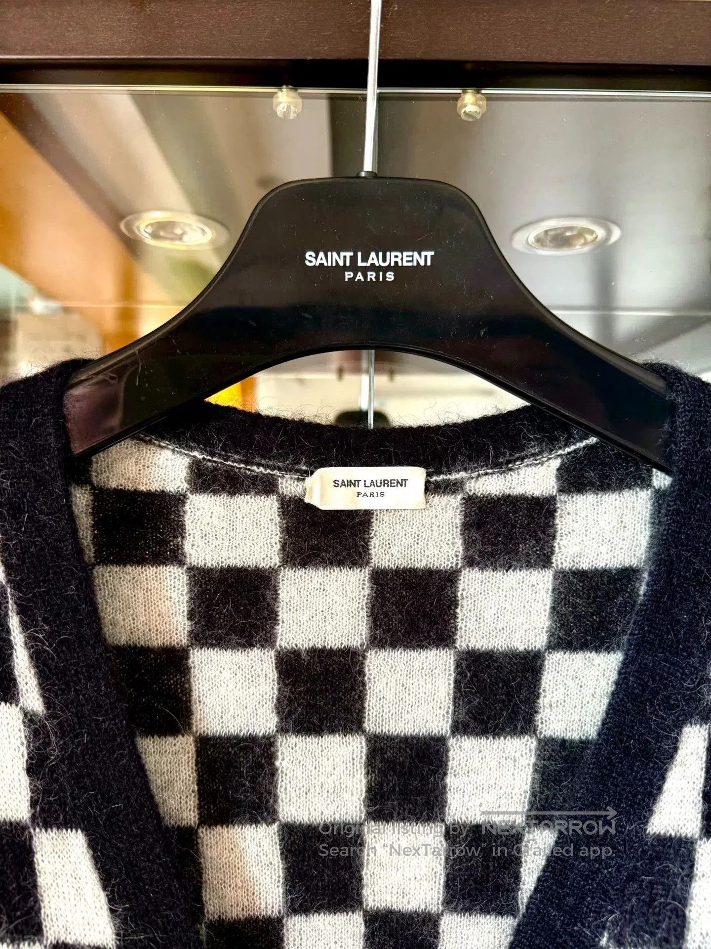 Saint Laurent Paris Saint Laurent Black and White Cardigan. Size US XS / EU 42 / 0 - 3 Thumbnail