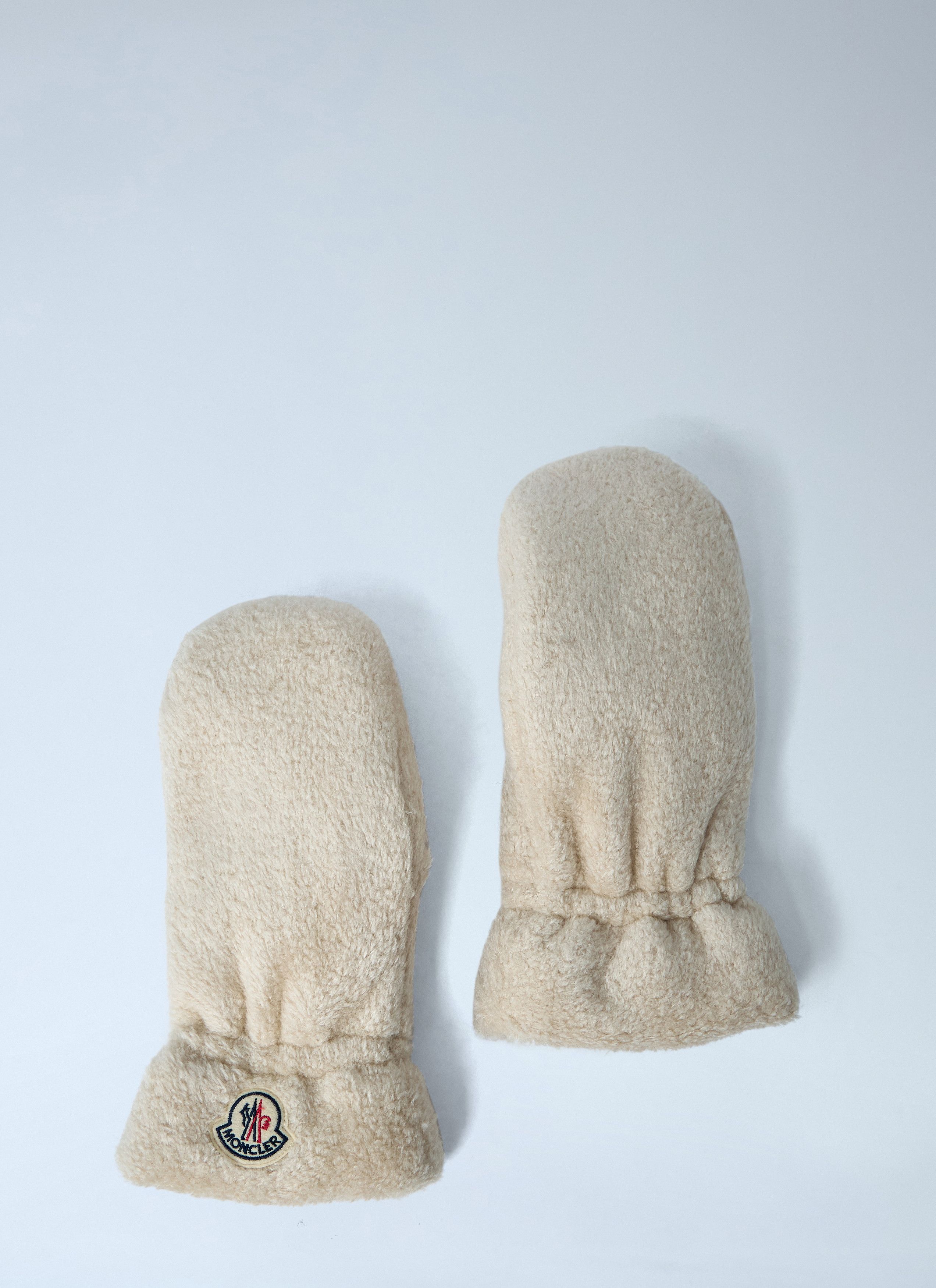 Moncler Logo Motif Mittens Size ONE SIZE - 1 Thumbnail