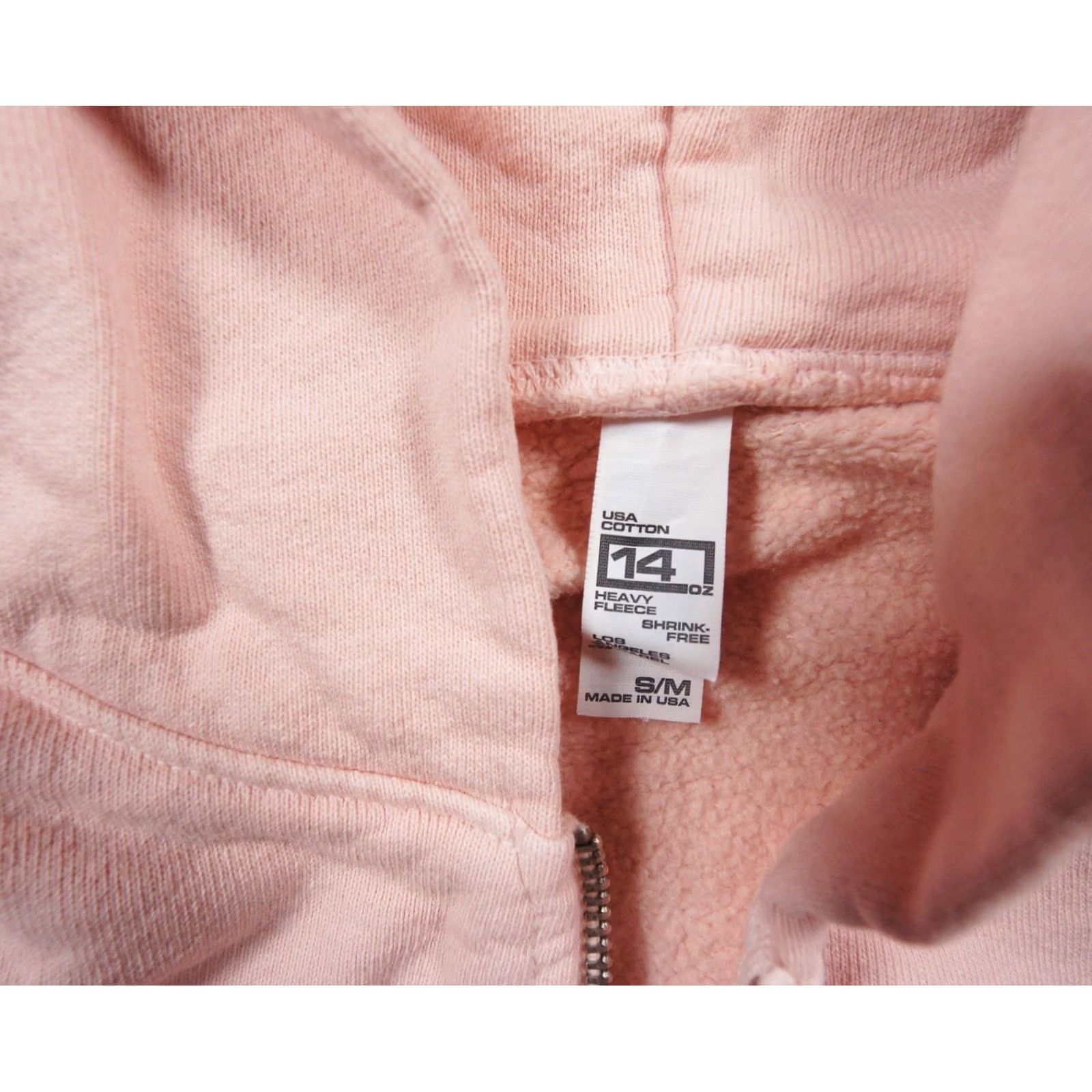 Los Angeles Apparel Los Angeles Apparel Hoodie Women Small / Medium Pink Cropped Full Zip Sweatshirt Size S / US 4 / IT 40 - 6 Thumbnail