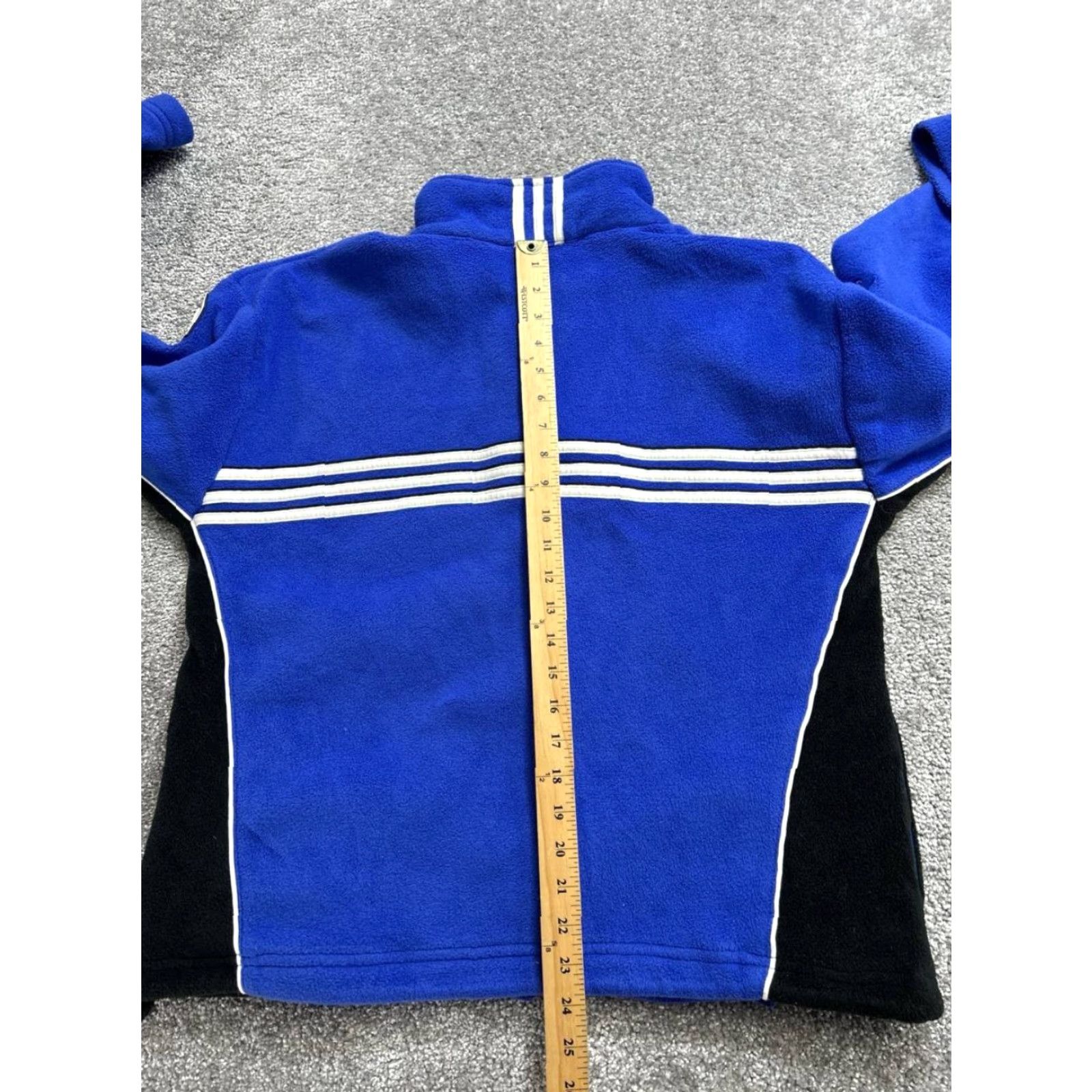 Adidas Adidas Jacket Womens Small Blue Striped Full Zip Football Track Jacket Women S Blue Modern Weathergear Wind-Resistant 16 Season Fall Spring Winter Size S / US 4 / IT 40 - 7 Thumbnail