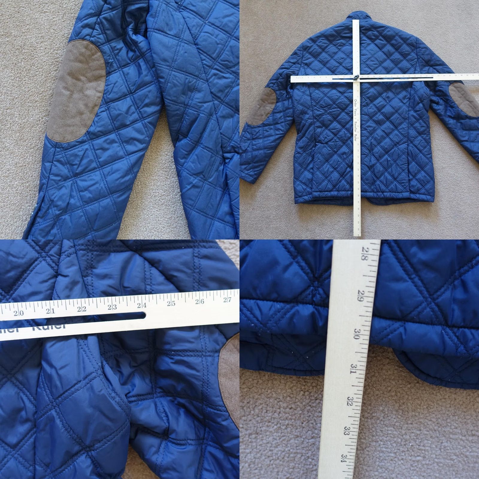 Cremieux Cremieux Jacket Mens XL Blue Quilted Stand-Up Collar Insulated Pockets Button Zipped Size US XL / EU 56 / 4 - 8 Thumbnail