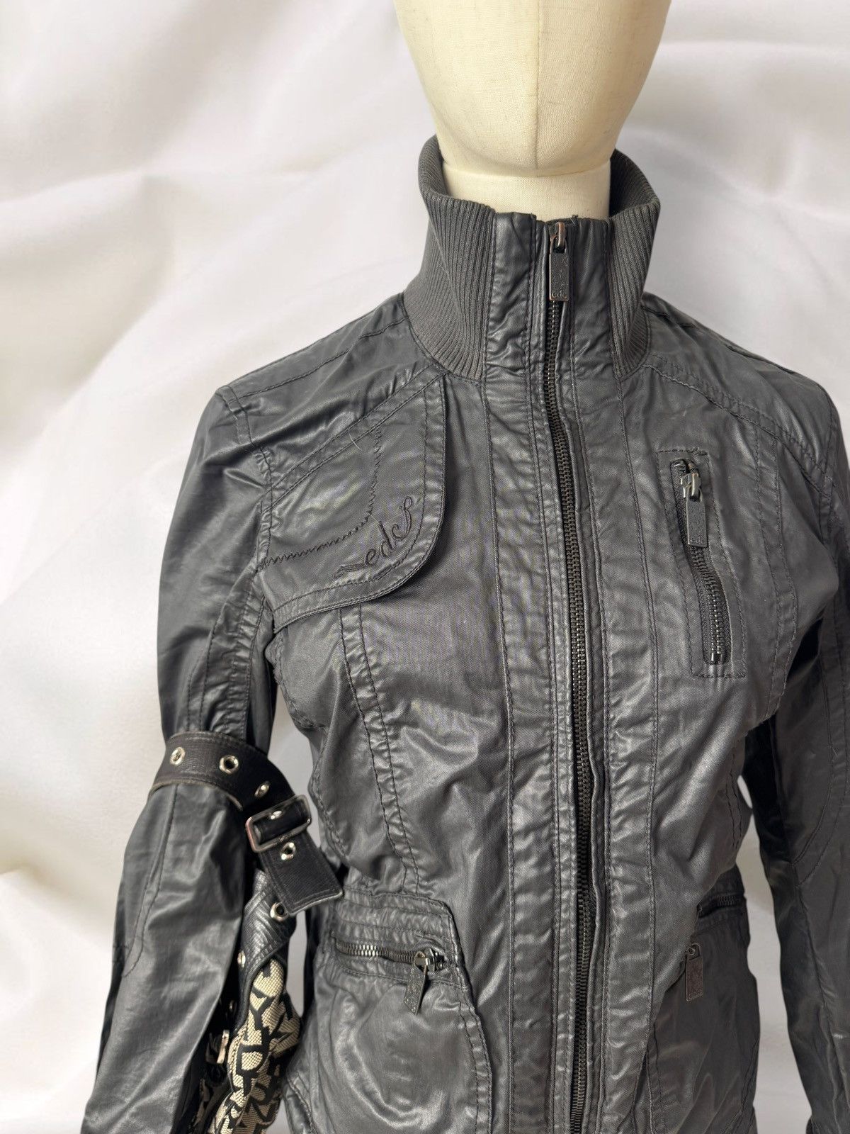 If Six Was Nine Esprit Vintage Japan Style Y2K Military Utility Jacket Size S / US 4 / IT 40 - 5 Thumbnail