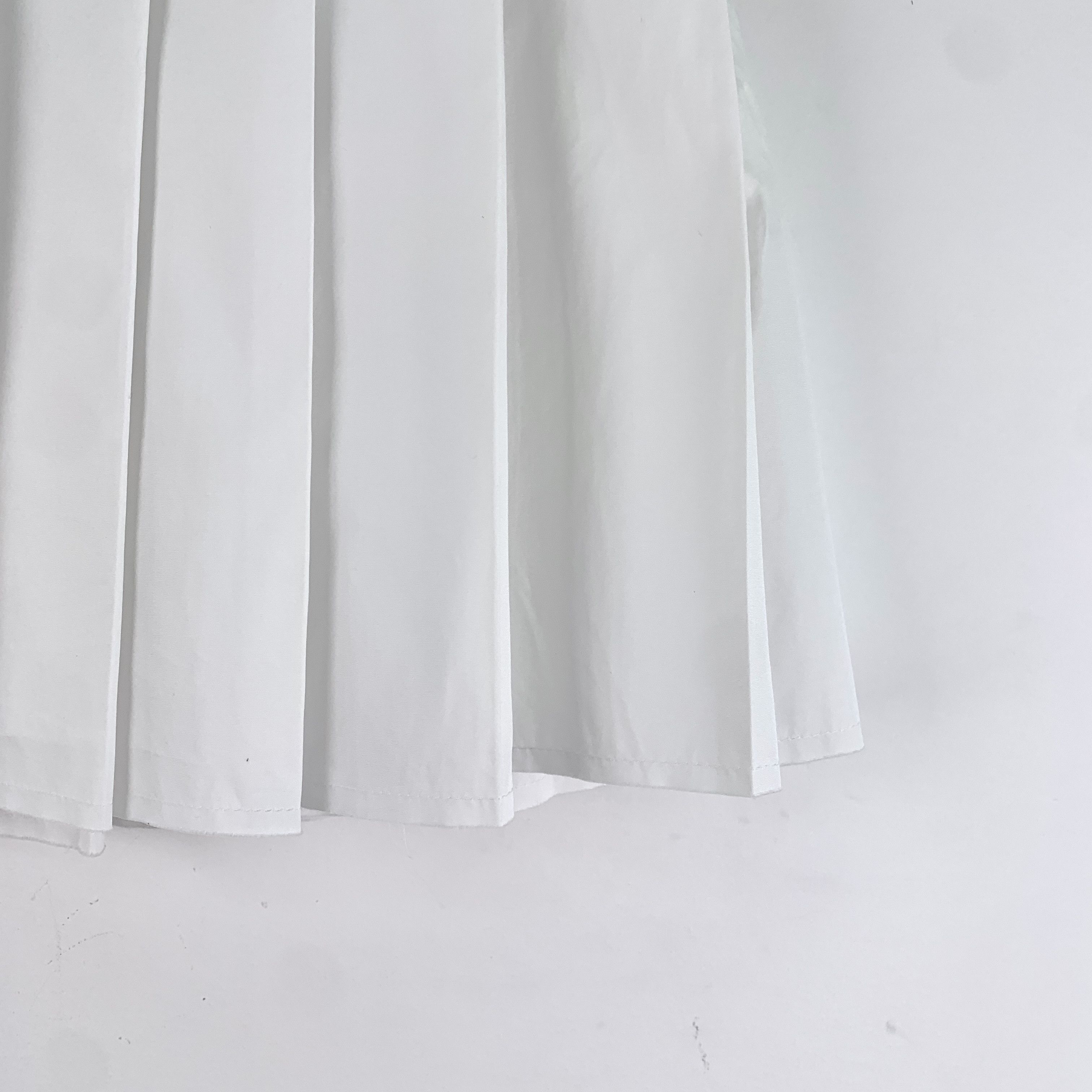 Miu Miu Miu Miu Skirt White Striped Logo Pleated Mini Skirt Size 30" / US 8 / IT 44 - 4 Thumbnail