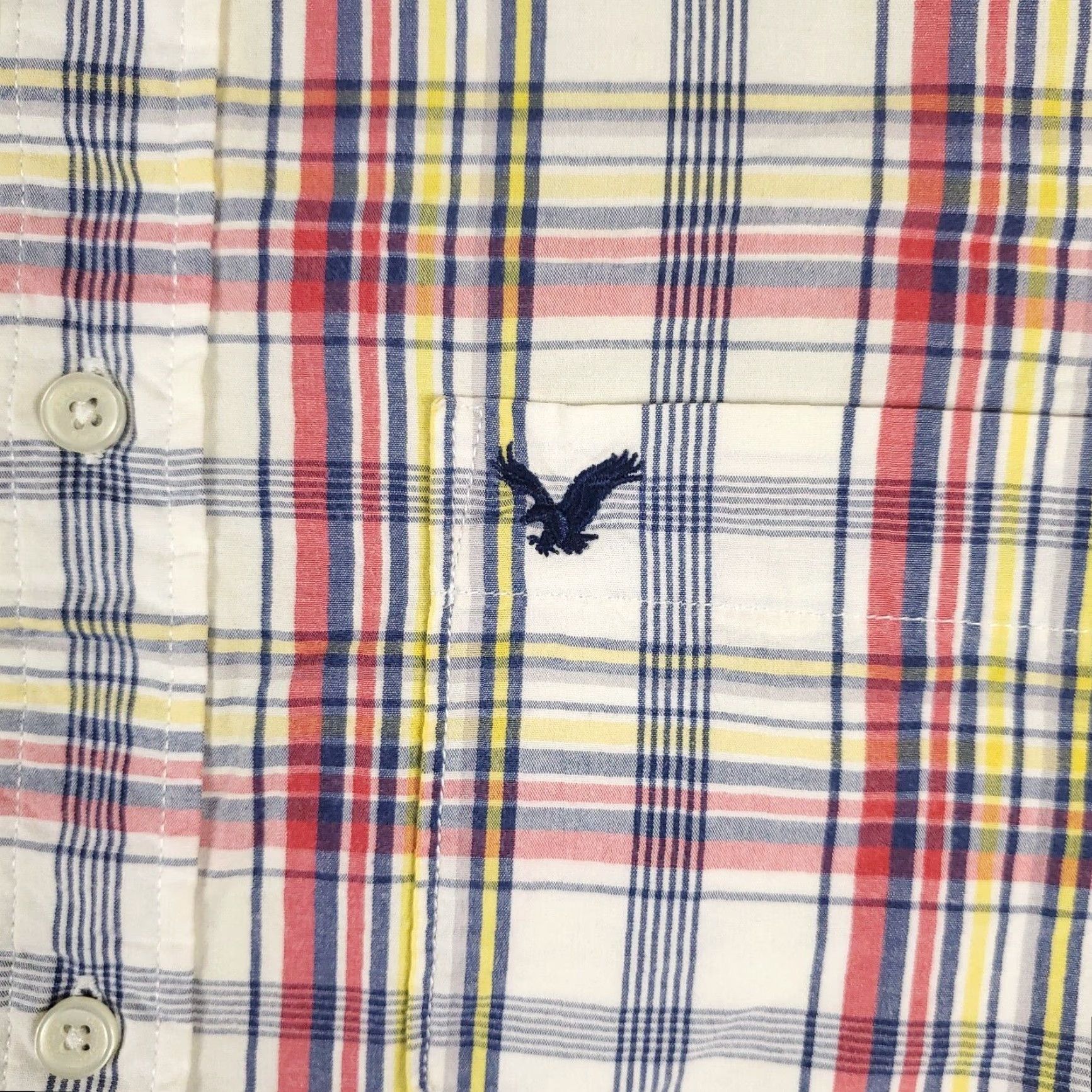 American Eagle Outfitters American Eagle Outfitters Shirt Mens Large Red Plaid Button-Up Long Sleeve Size US L / EU 52-54 / 3 - 2 Thumbnail