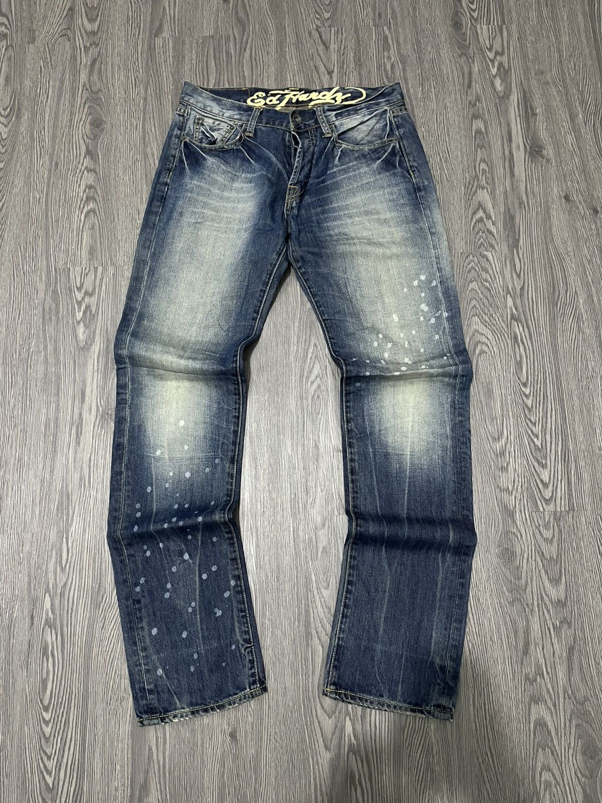 Ed Hardy 💀Y2k Ed Hardy by Christian Audigier Jeans💀 Size US 30 / EU 46 - 2 Thumbnail