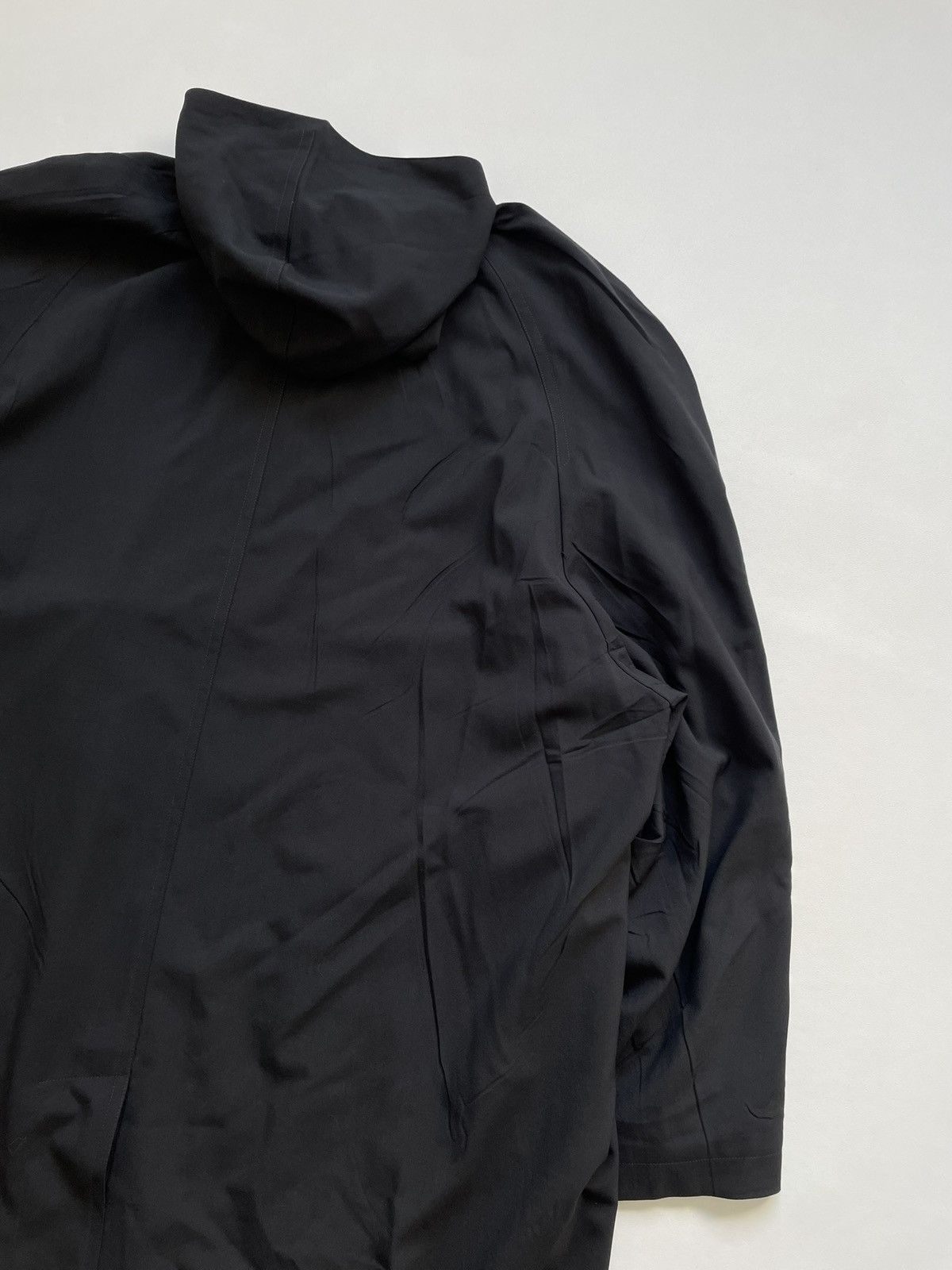 Balenciaga S/S 24 Black Wool Hooded Cloak Jacket Size US XL / EU 56 / 4 - 18 Thumbnail
