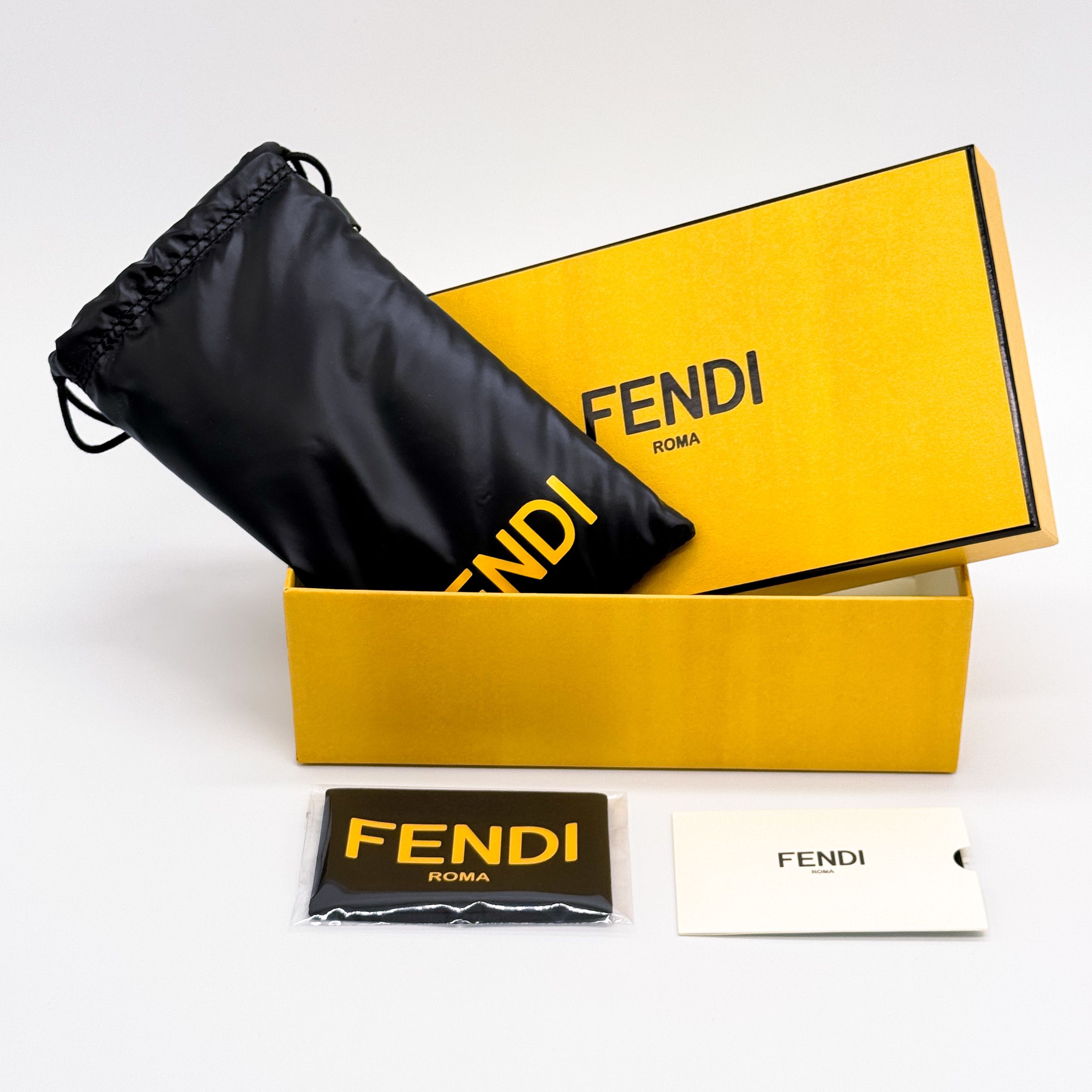 Fendi NEW FENDI FE50068U 052 HAVANA WOMEN EYEGLASSES FENDI Size ONE SIZE - 9 Thumbnail