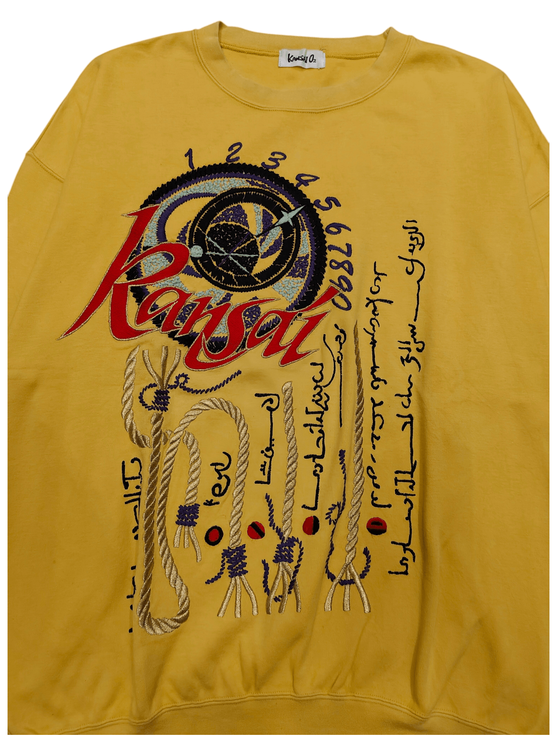 Kansai Yamamoto 90s Kansai O2 Archive Astronomical Rope Embroidery Sweatshir Size US M / EU 48-50 / 2 - 1 Thumbnail