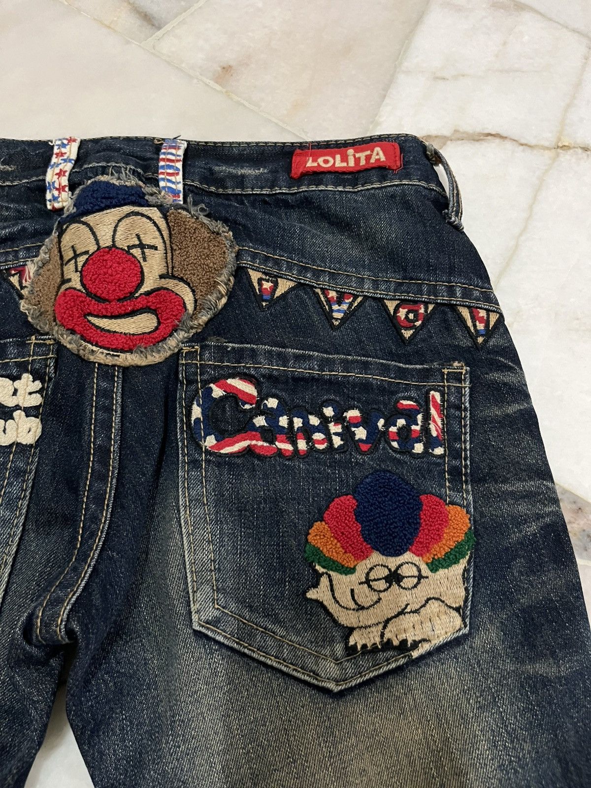 Japanese Brand Yoshitomo Nara Lolita Denim Jeans Size US 30 / EU 46 - 8 Thumbnail