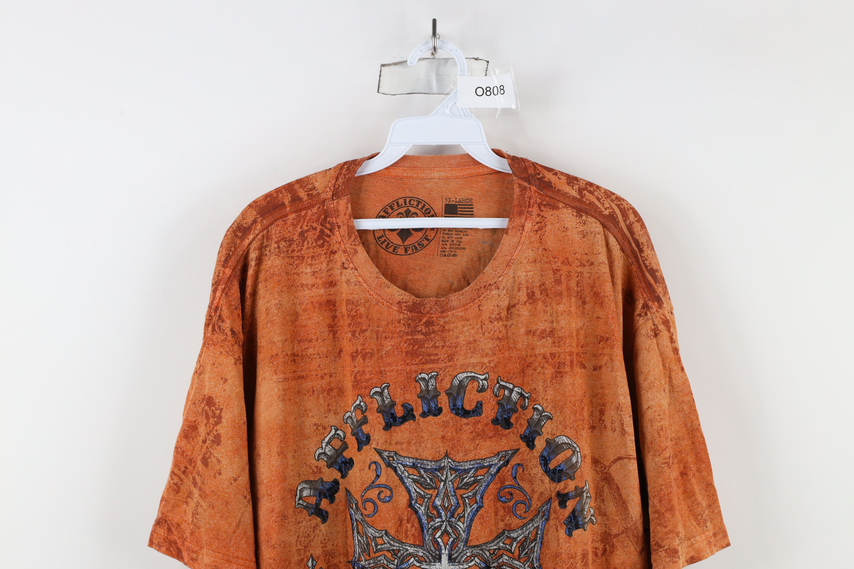 Affliction × Vintage Vintage Affliction Acid Wash UFC MMA Fighting T-Shirt USA Size US XXL / EU 58 / 5 - 2 Thumbnail