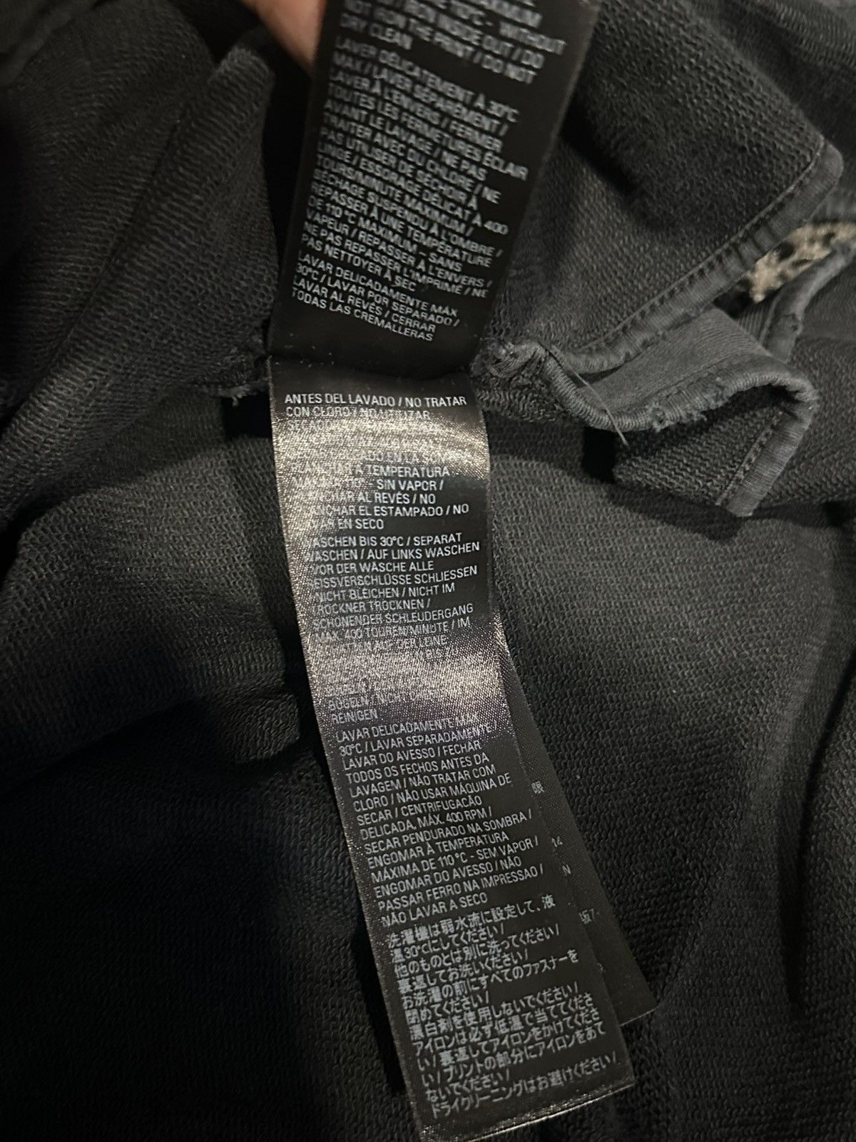 Balenciaga Tape Type Ripped Pocket Zip-Up Hoodie (Summer 23) Size US S / EU 44-46 / 1 - 10 Thumbnail
