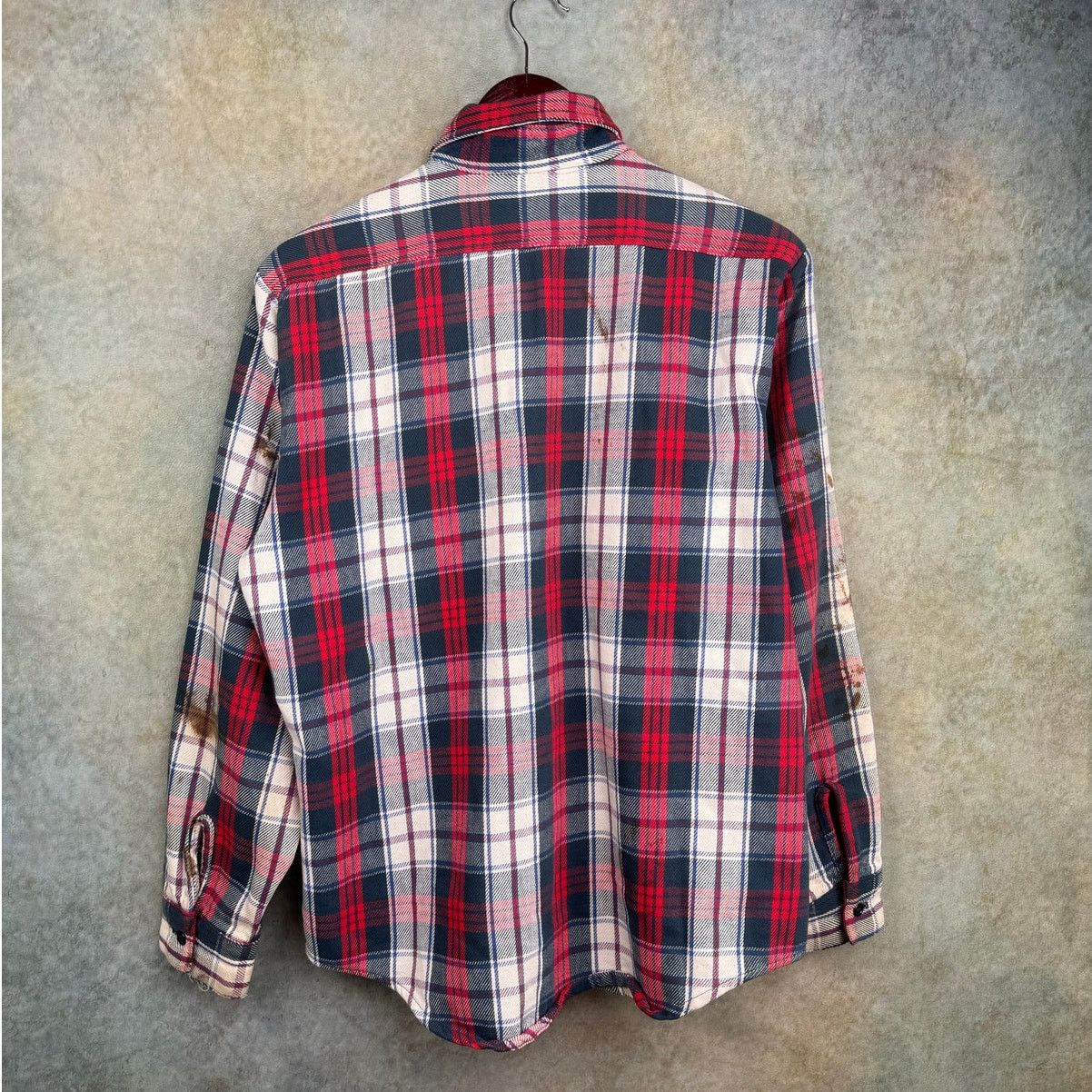 Vintage VTG 80s Red White Plaid Flannel Shirt Mens Sz M Five Brother Size US M / EU 48-50 / 2 - 3 Thumbnail
