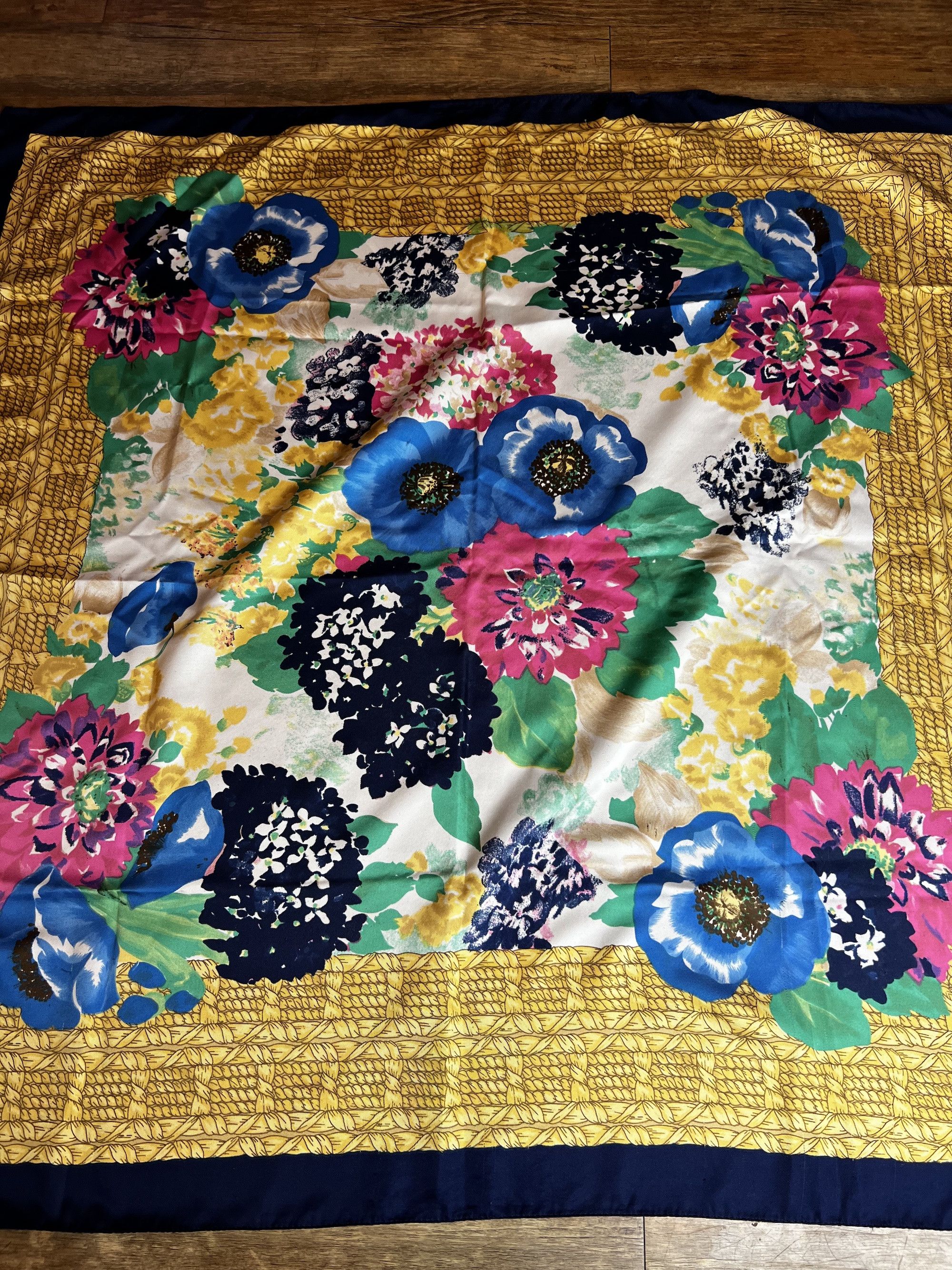 Vintage Vintage 1970's -1980's Worthingon Floral Print Scarf Size ONE SIZE - 4 Thumbnail