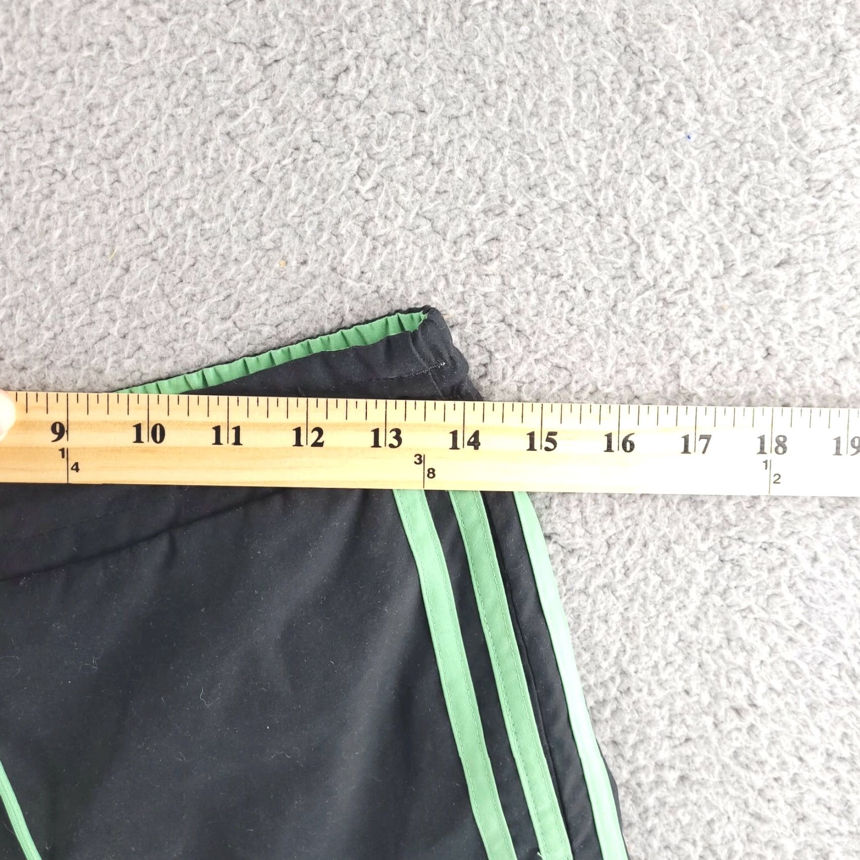 Adidas Adidas Running Shorts Womens Small Black Green Athletic Gym Size 28" / US 6 / IT 42 - 5 Thumbnail