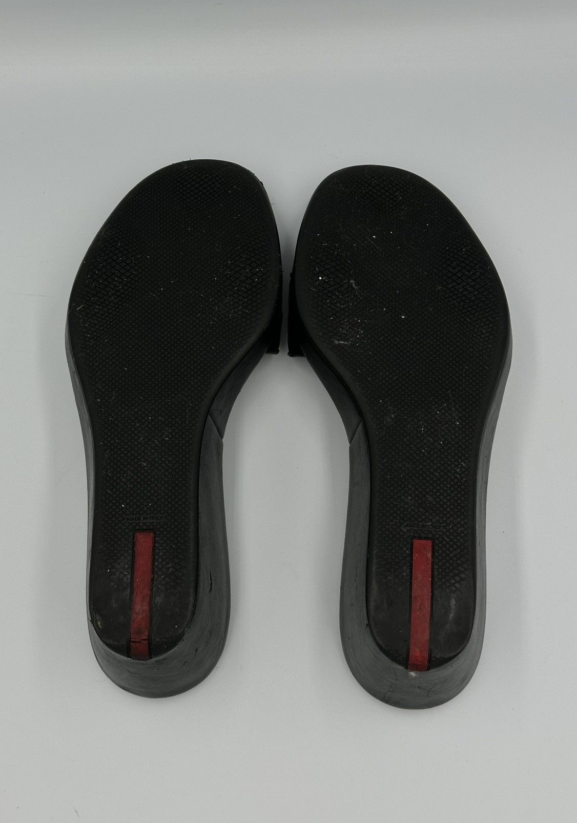 Prada Prada leather wedge sandals with dustbag Size US 8 / IT 38 - 9 Thumbnail