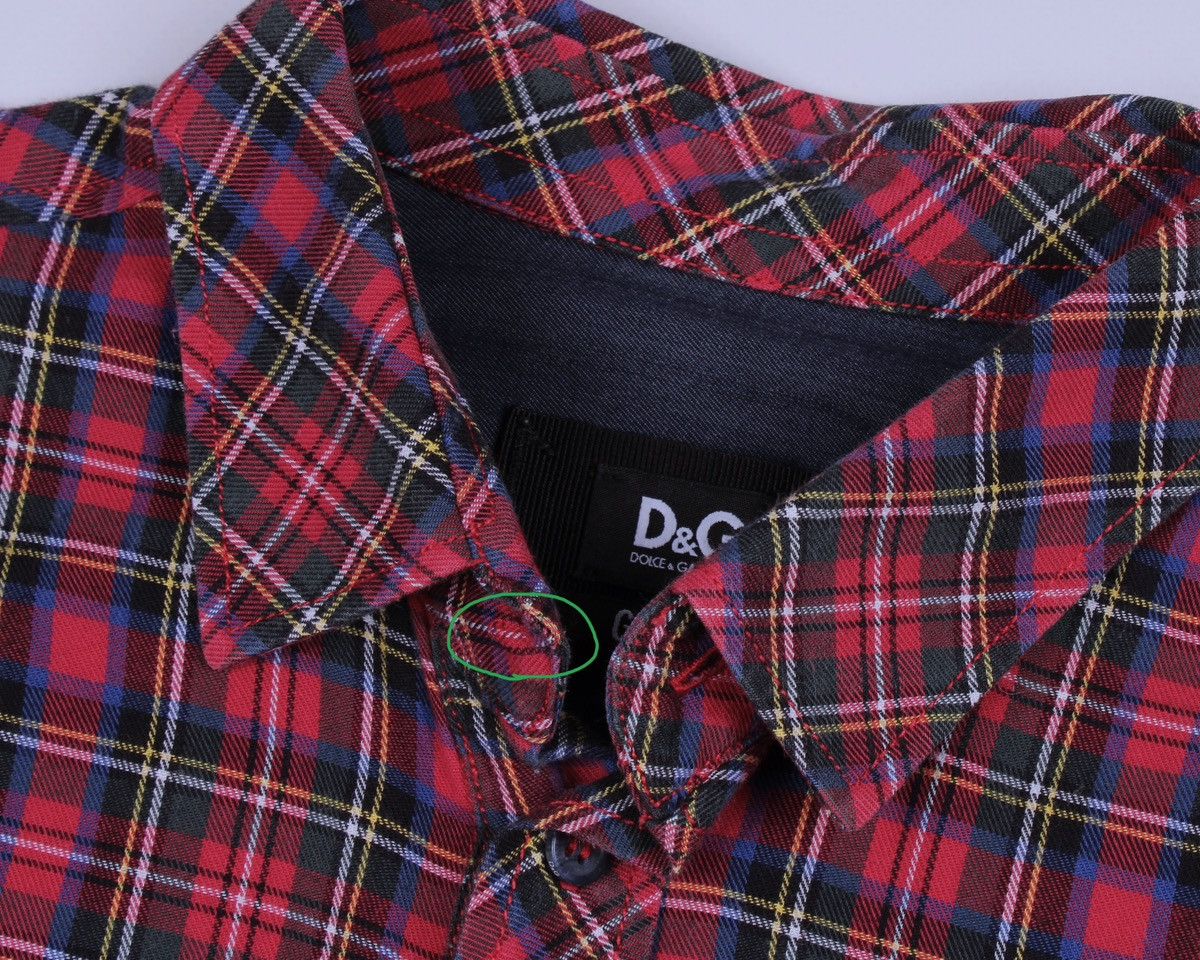 Designer × Dolce & Gabbana Dolce & Gabbana George Plaid Red Long Sleeve Button Shirt Size US L / EU 52-54 / 3 - 16 Thumbnail