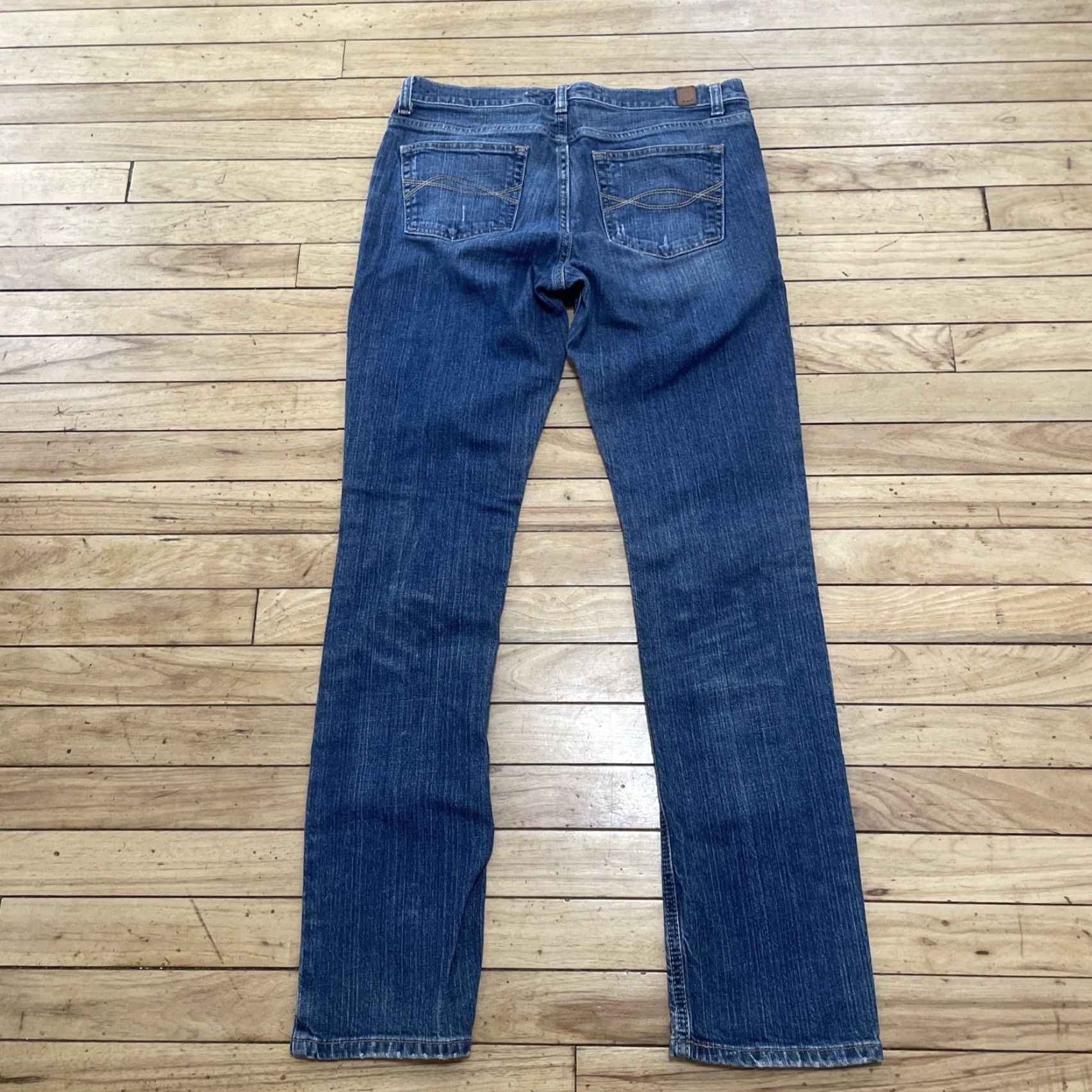 Abercrombie & Fitch VINTAGE Abercrombie & Fitch Erin Low Rise Jeans Women 8 R Vintage Y2K Rare Blue Straight Leg Jeans Size 30" / US 8 / IT 44 - 2 Thumbnail