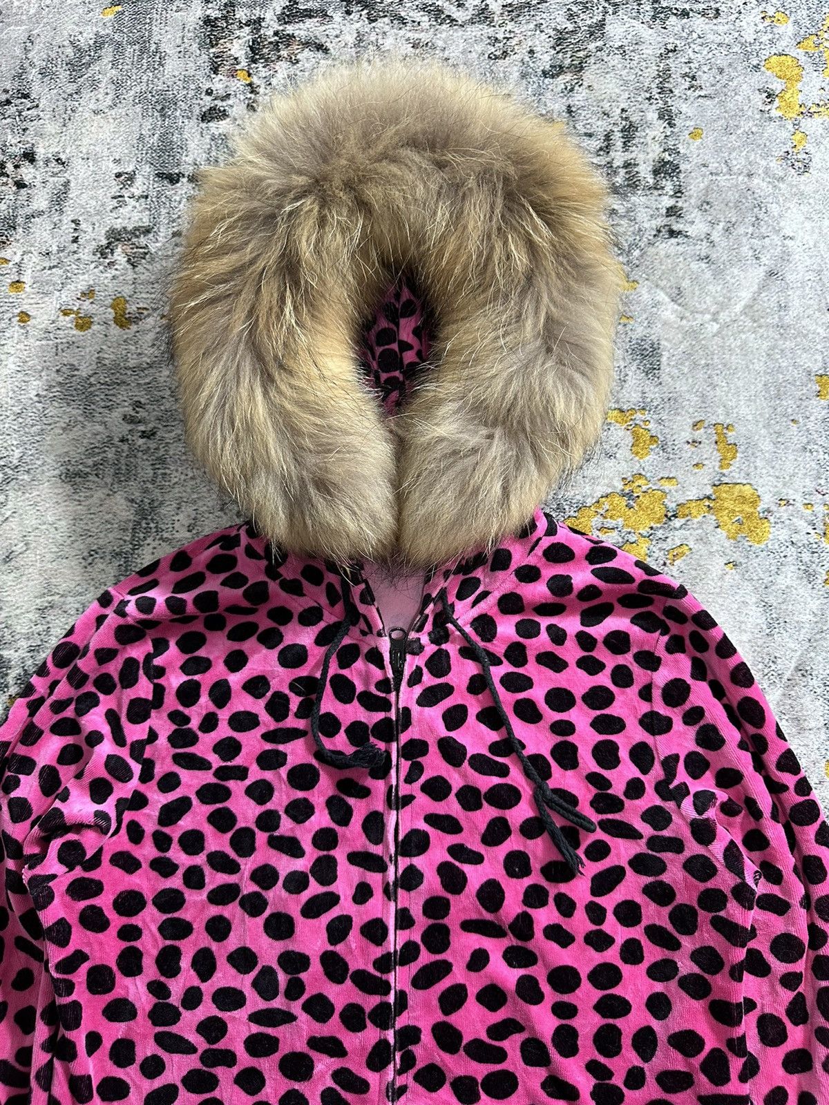 Hysteric Glamour IFSIXWASNINE LGB WINTER STYLE LEOPARD VELVET FUR ZIPHOODIE Size S / US 4 / IT 40 - 3 Thumbnail
