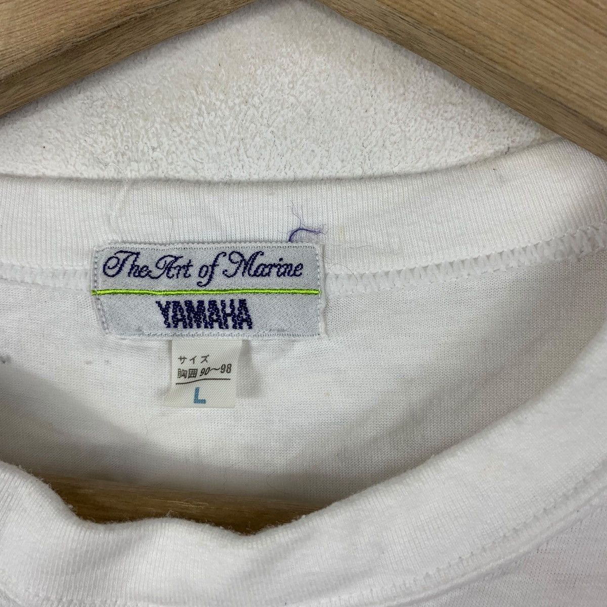 Vintage Vintage 90’ YAMAHA MARINE JET Japan Engineering Tee Shirt Size US L / EU 52-54 / 3 - 6 Thumbnail