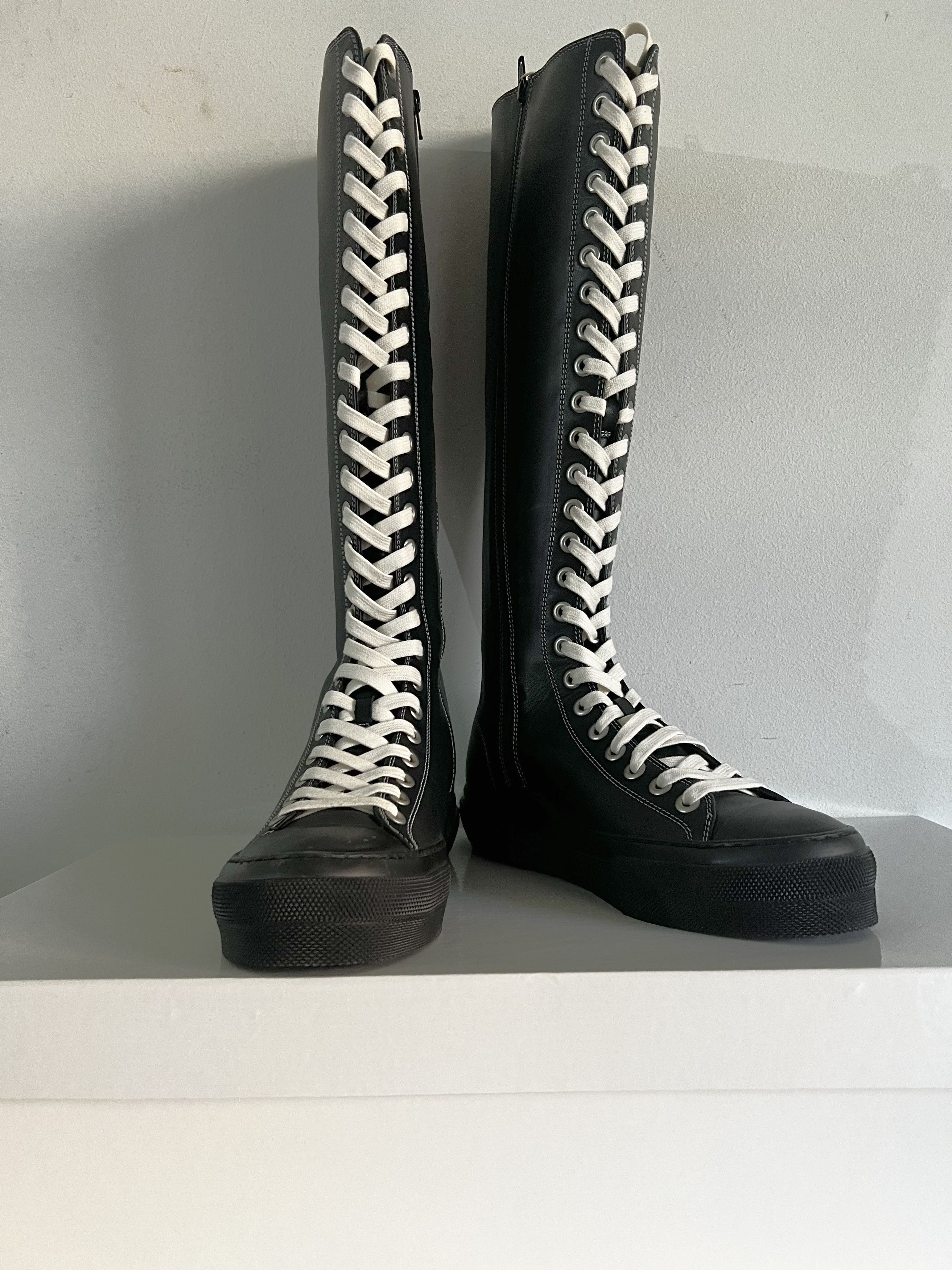 Burberry Knee-High Leather Sneakers Size US 9 / EU 42 - 5 Thumbnail