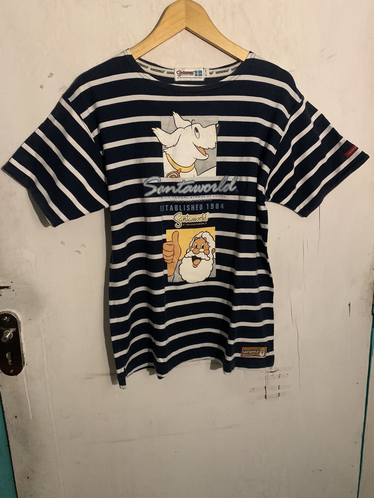Anime × Vintage Santa word tee Size US M / EU 48-50 / 2 - 1 Thumbnail