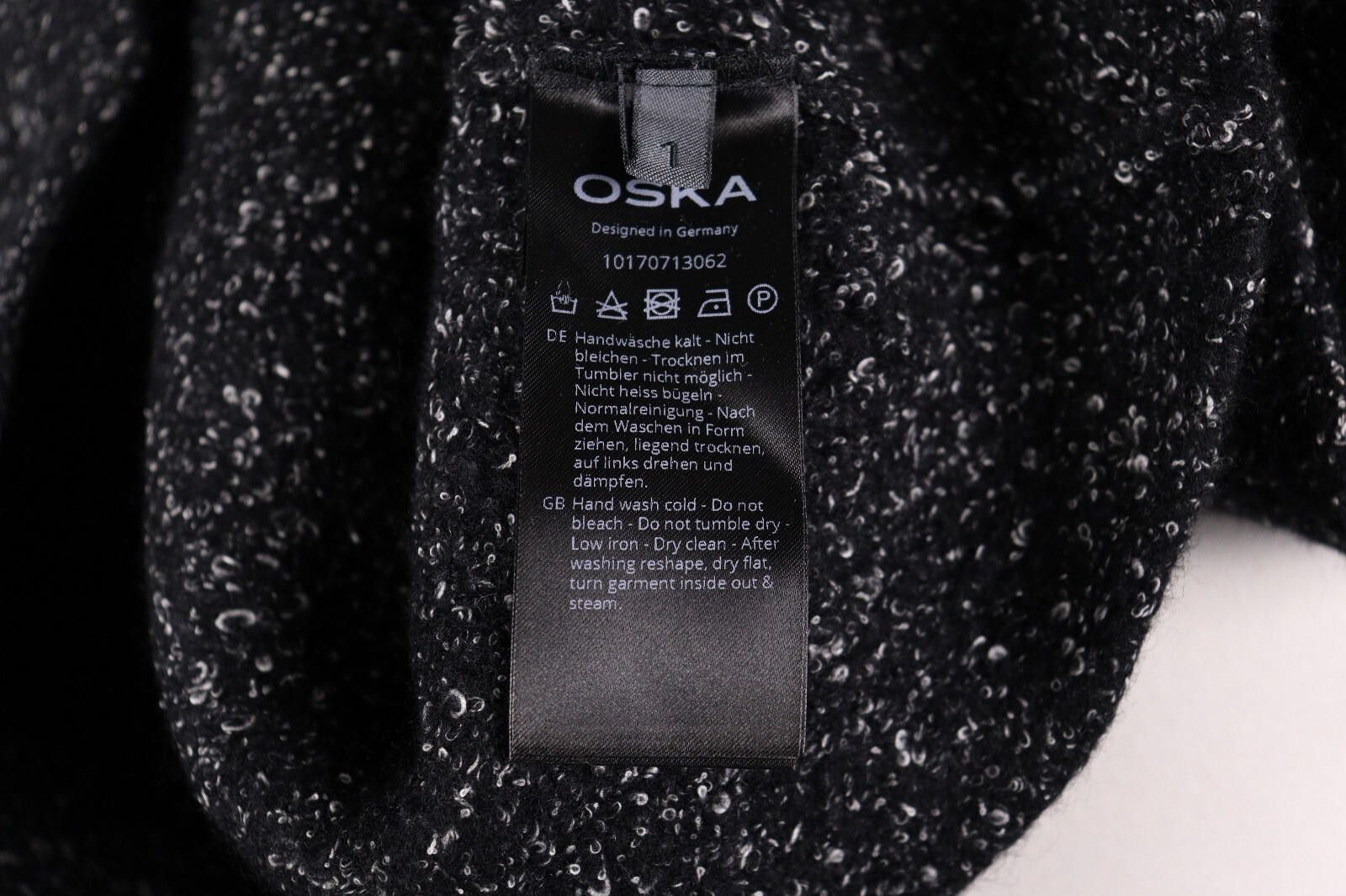 Oscar De La Renta Oska Black Wool Short Sleeve Sweater Size 1 / UK 10 / US 6-8 Size M / US 6-8 / IT 42-44 - 9 Thumbnail