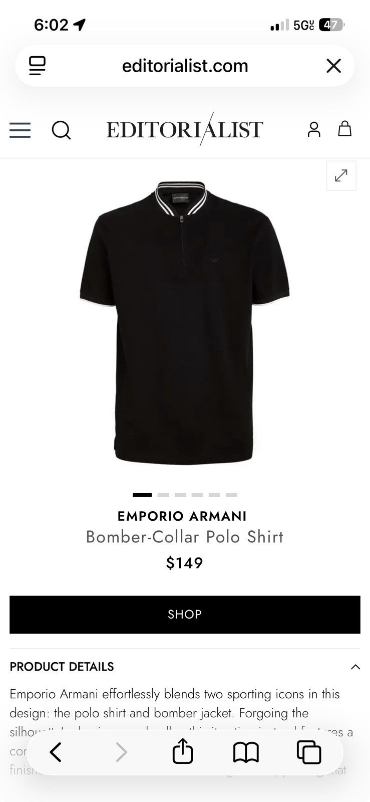 Emporio Armani EMPORIO ARMANI Polo Shirt medium Size US M / EU 48-50 / 2 - 3 Thumbnail