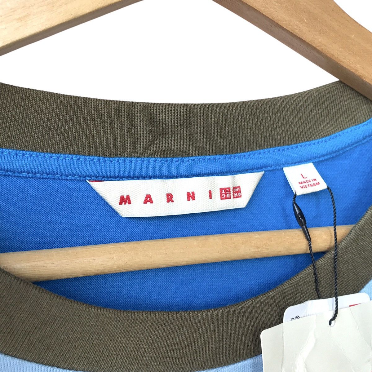 Designer × Marni × Uniqlo BNWT Uniqlo X Marni Italy Blue Boxy Oversize Tee Size US L / EU 52-54 / 3 - 6 Thumbnail