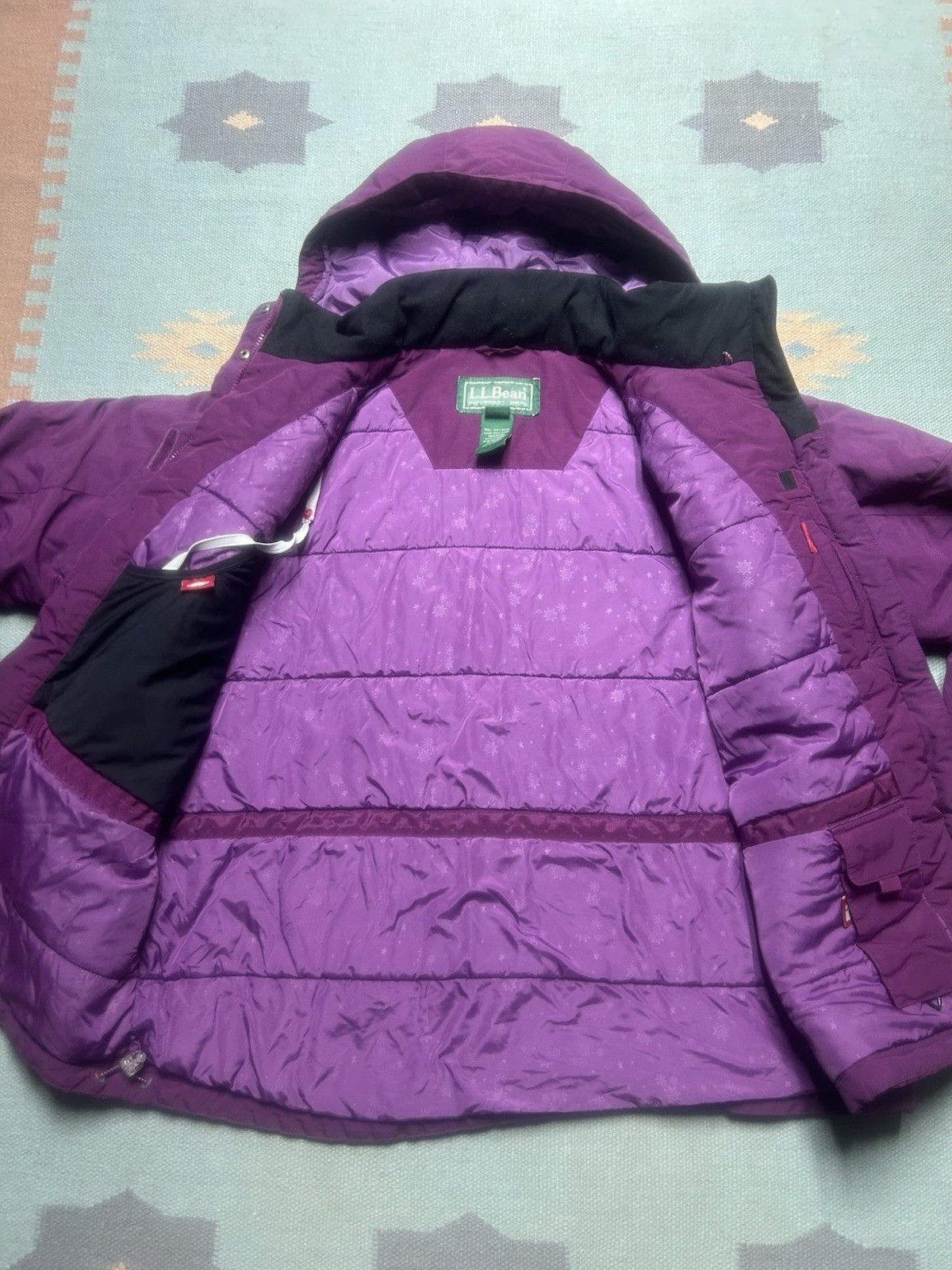 Vintage Vtg LL Bean hooded puffer jacket insulated ski snow 1X XL Size XL / US 12-14 / IT 48-50 - 7 Thumbnail