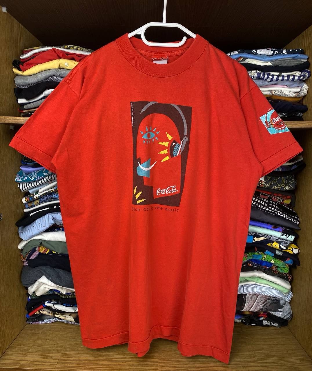 Coca Cola Vintage Coca Cola Is The Music 1993 Promo Graphic Tee Size US XL / EU 56 / 4 - 1 Thumbnail