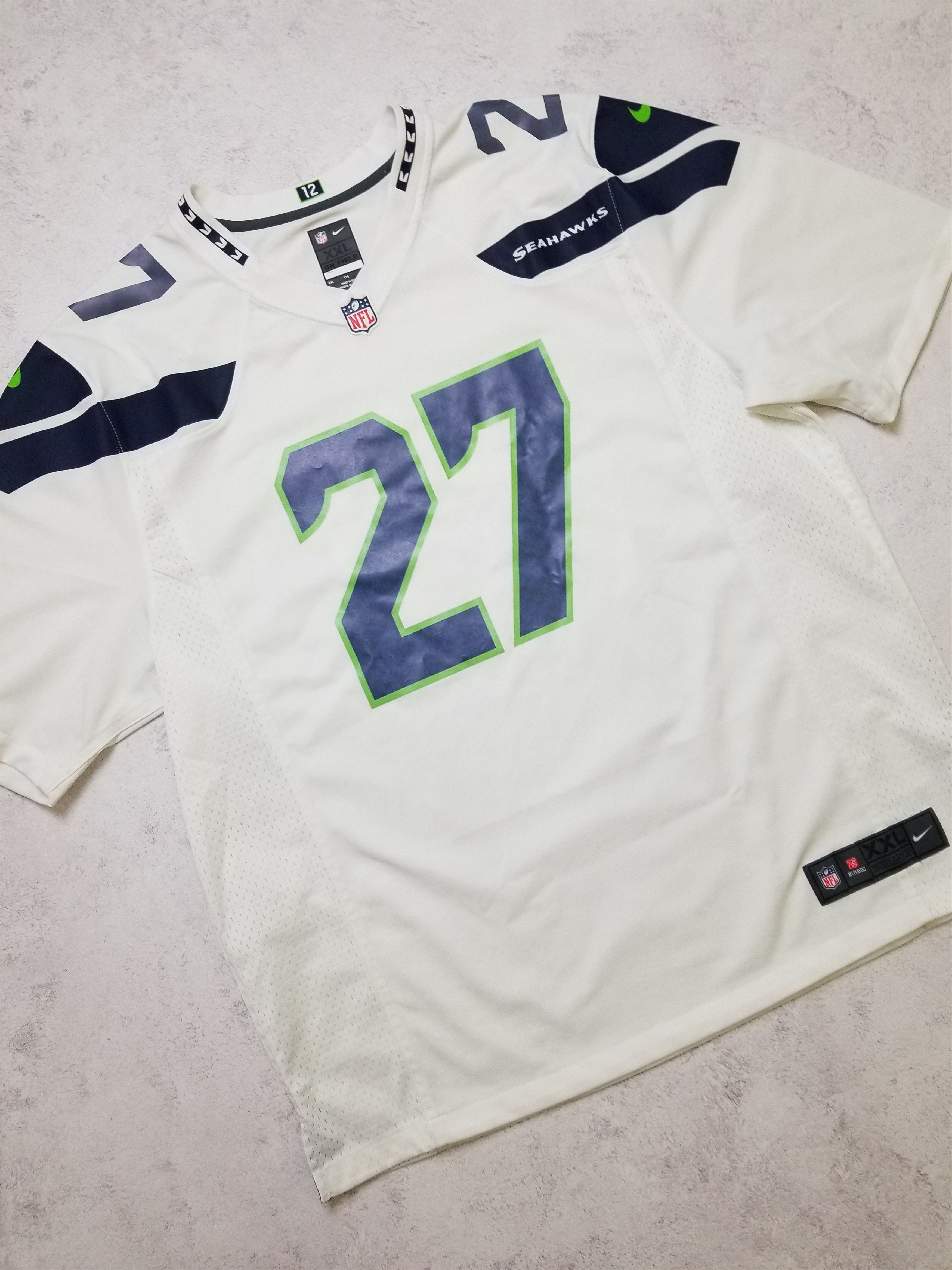 Nike Nike Seattle Seahawks # 27 Subat NFL Jersey Size US XXL / EU 58 / 5 - 15 Thumbnail