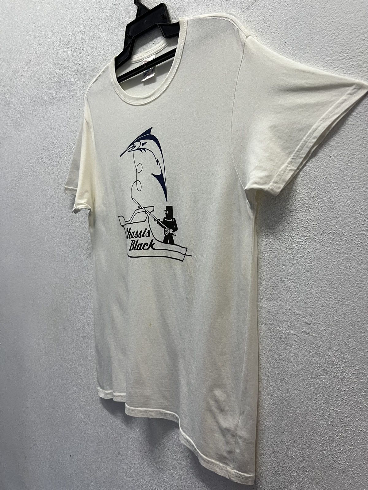 Vintage 70s VINTAGE WOODBURY CHASSIS BLACK MARLIN FISHING TEE SHIRT Size US M / EU 48-50 / 2 - 4 Thumbnail