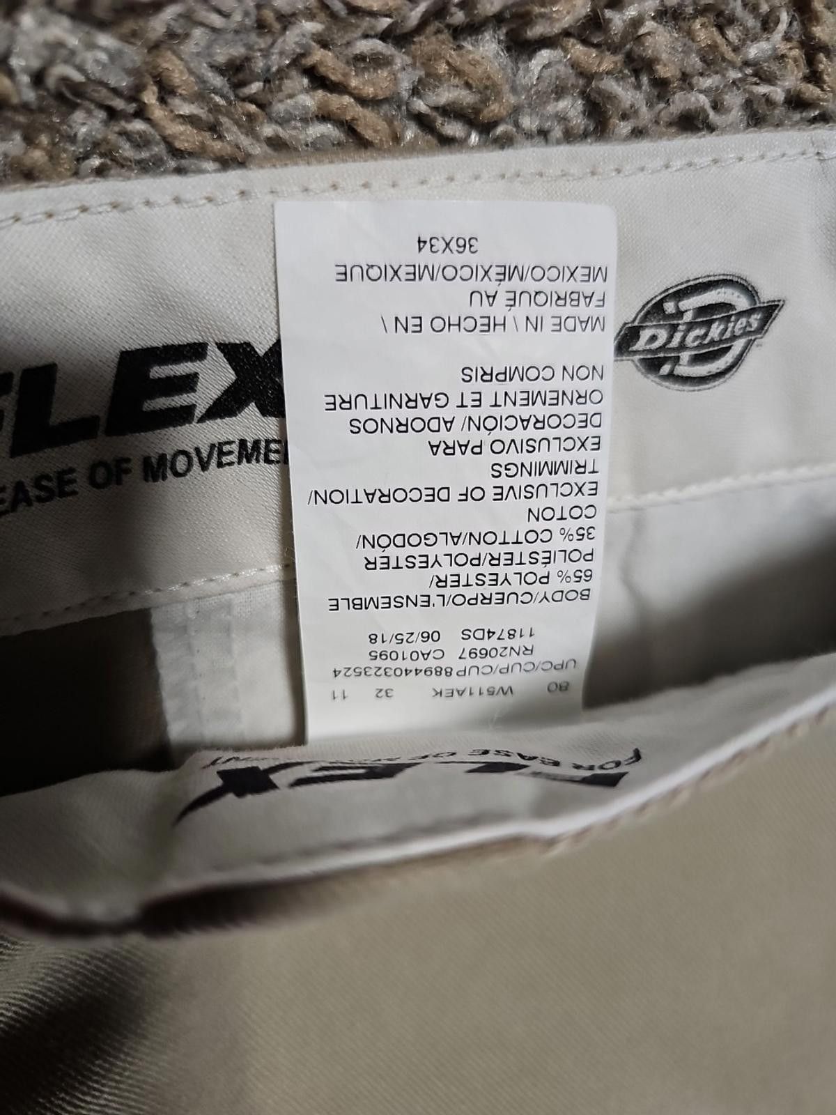 Dickies Dickies 874 Flex Original Fit 36x34 Work Khakis Size US 36 / EU 52 - 3 Thumbnail