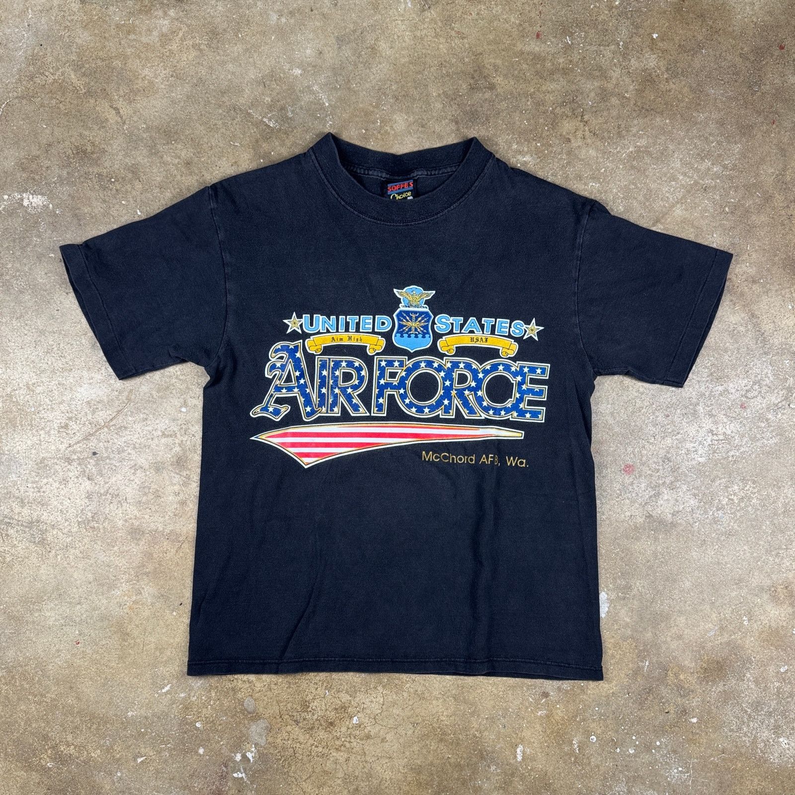Other Vtg USAF McChord AFB T-Shirt Mens M Black Single Stitch Size US M / EU 48-50 / 2 - 1 Thumbnail