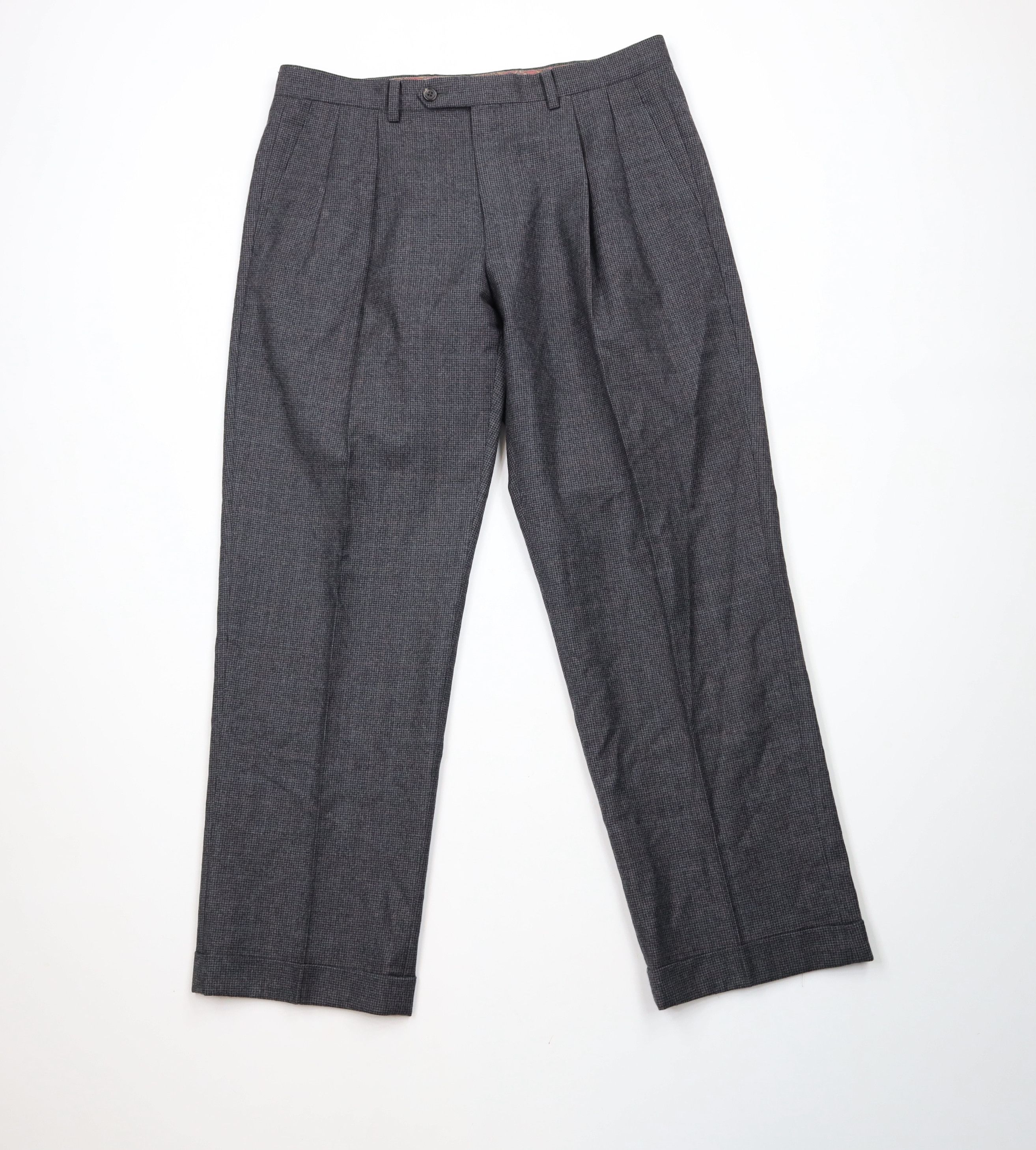 Ralph Lauren × Vintage Vintage Ralph Lauren Houndstooth Wide Leg Chino Pants Size US 34 / EU 50 - 1 Thumbnail