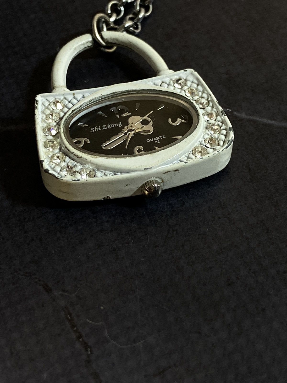 Jewelry × Vintage Mini Lock Pendant Watch Necklace Japanese Brand ✨ Size ONE SIZE - 5 Thumbnail