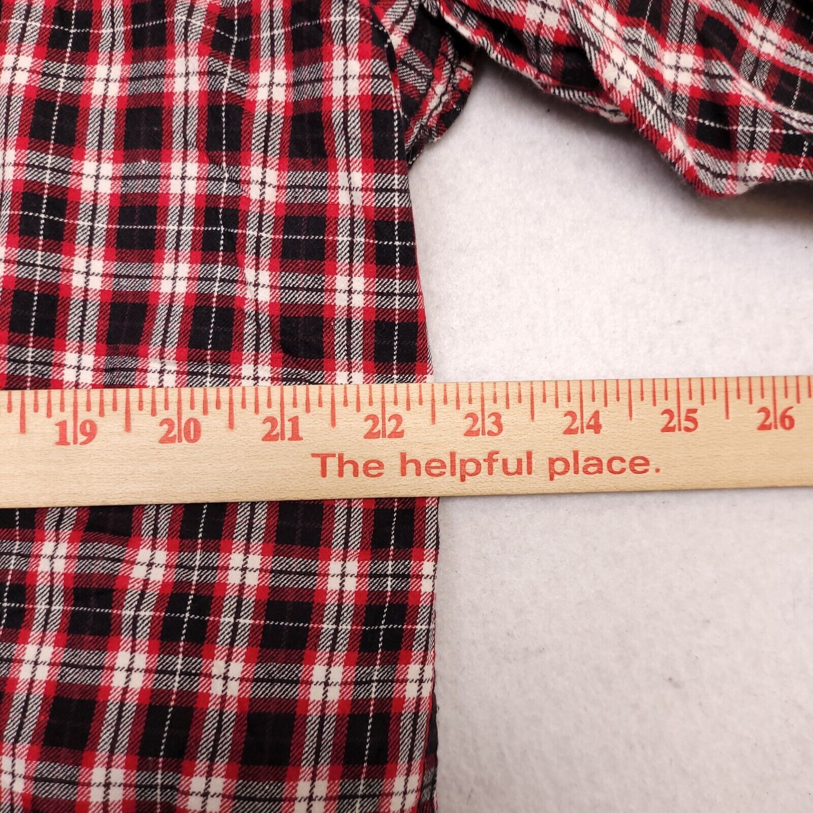 Faded Glory Faded Glory Tartan Flannel Shirt Men Size XL Red Black White Size US XL / EU 56 / 4 - 9 Thumbnail