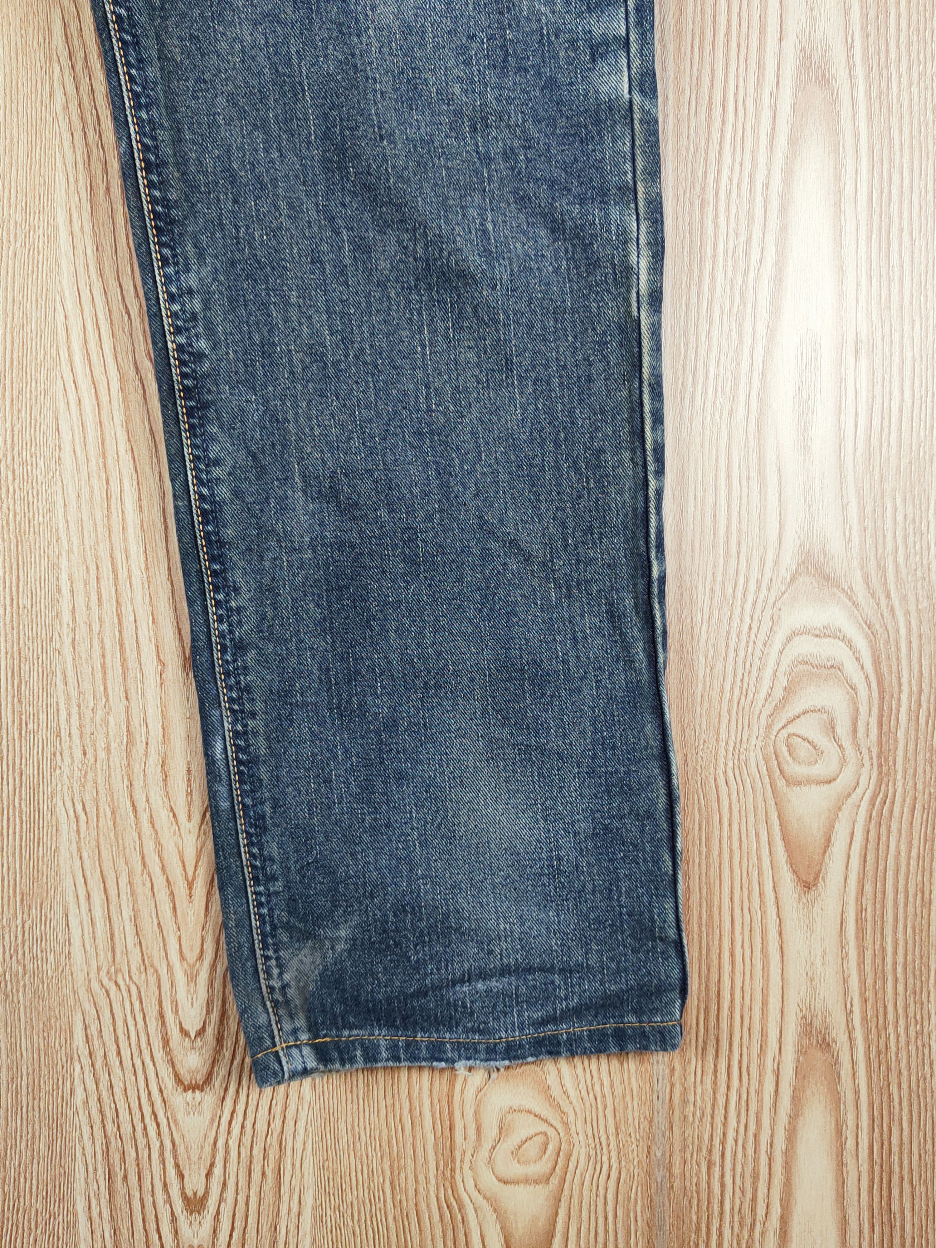 Edwin Edwin Dark Blue Faded Distressed Ripped Jeans #S2720 Size US 34 / EU 50 - 6 Thumbnail
