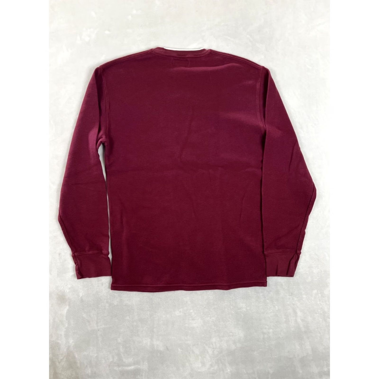 Polo Ralph Lauren Polo Ralph Lauren Thermal Sweater Mens Large Red Crew Neck Waffle Pony Logo Shirt Size US L / EU 52-54 / 3 - 6 Thumbnail