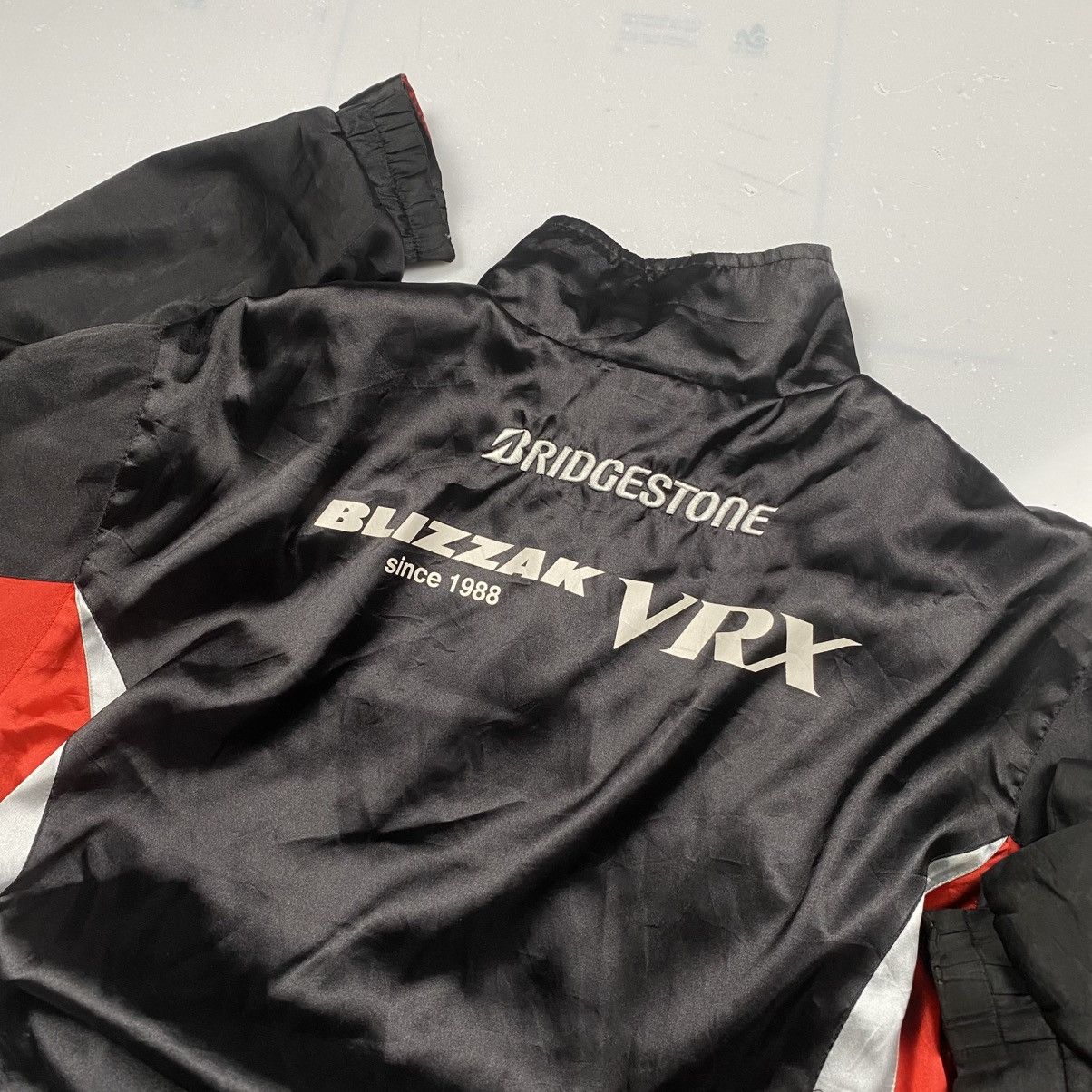 Dunlop Vintage y2k Bridgestone Blizzak Racing Bomber Jacket Size US L / EU 52-54 / 3 - 3 Thumbnail