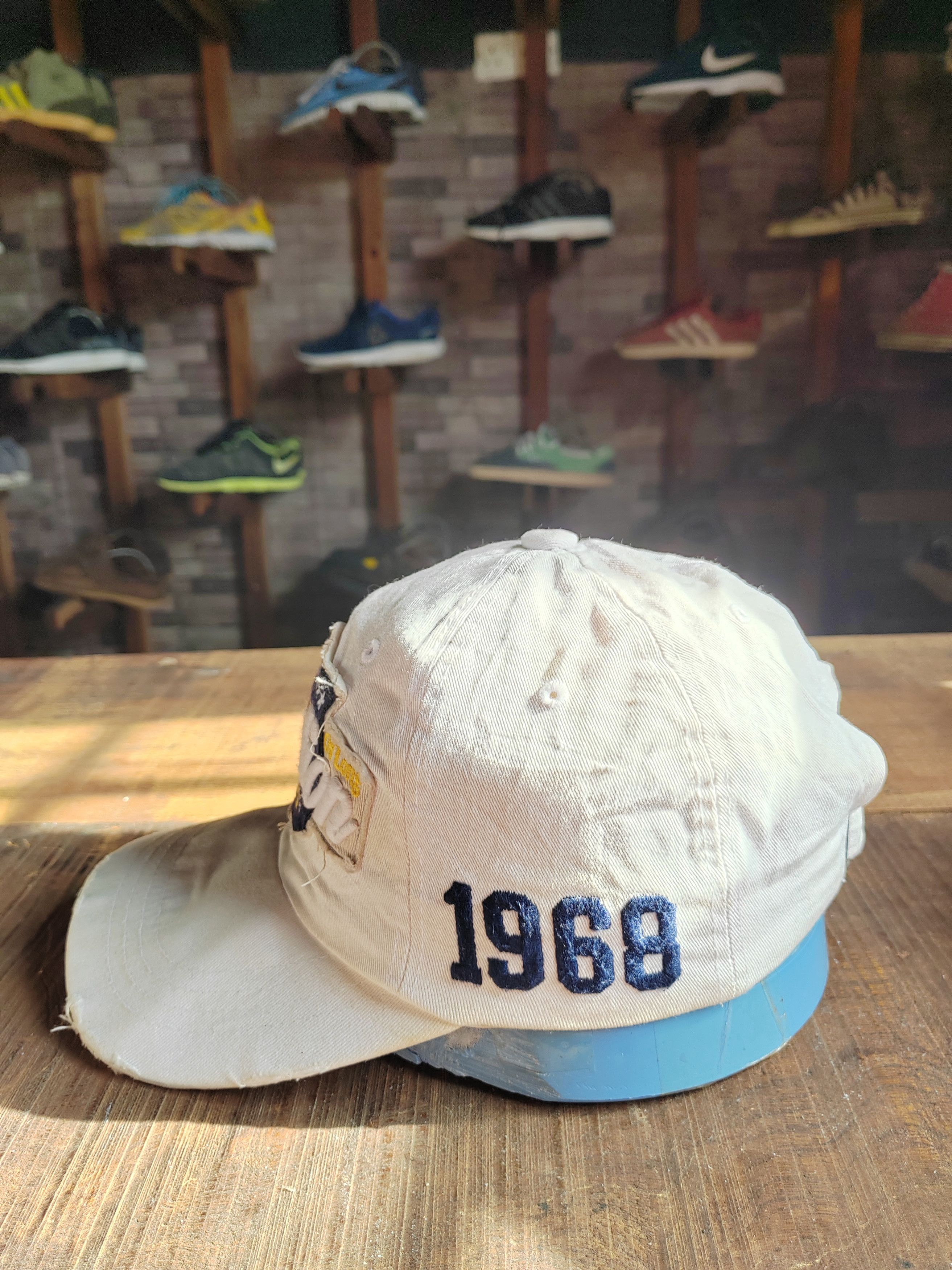 Vintage Vintage Duration Distressed Style Cap Hat Size ONE SIZE - 4 Thumbnail