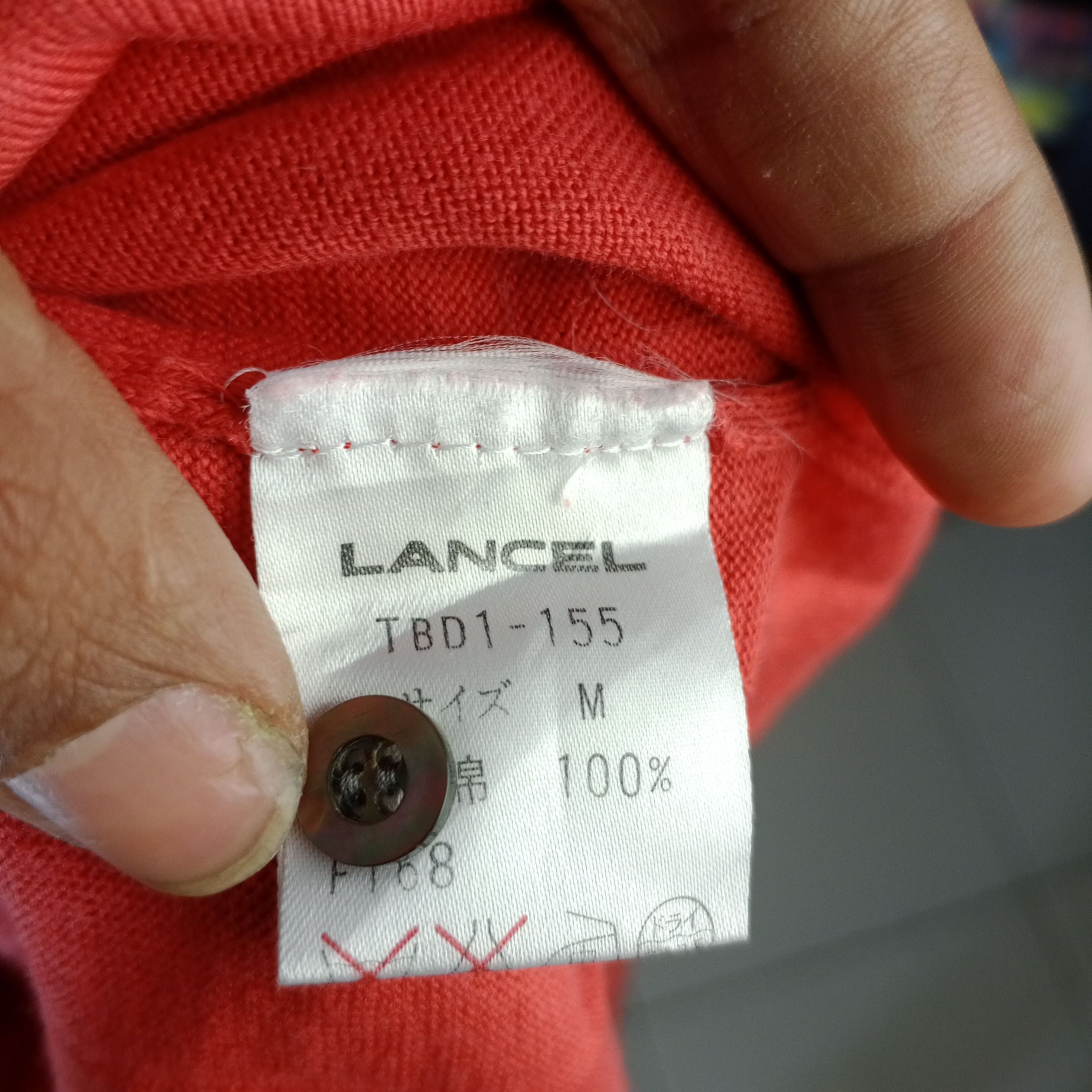 Lancel × Vintage Vintage Lancel Polo Shirt Long Sleeves Size M / US 6-8 / IT 42-44 - 8 Thumbnail