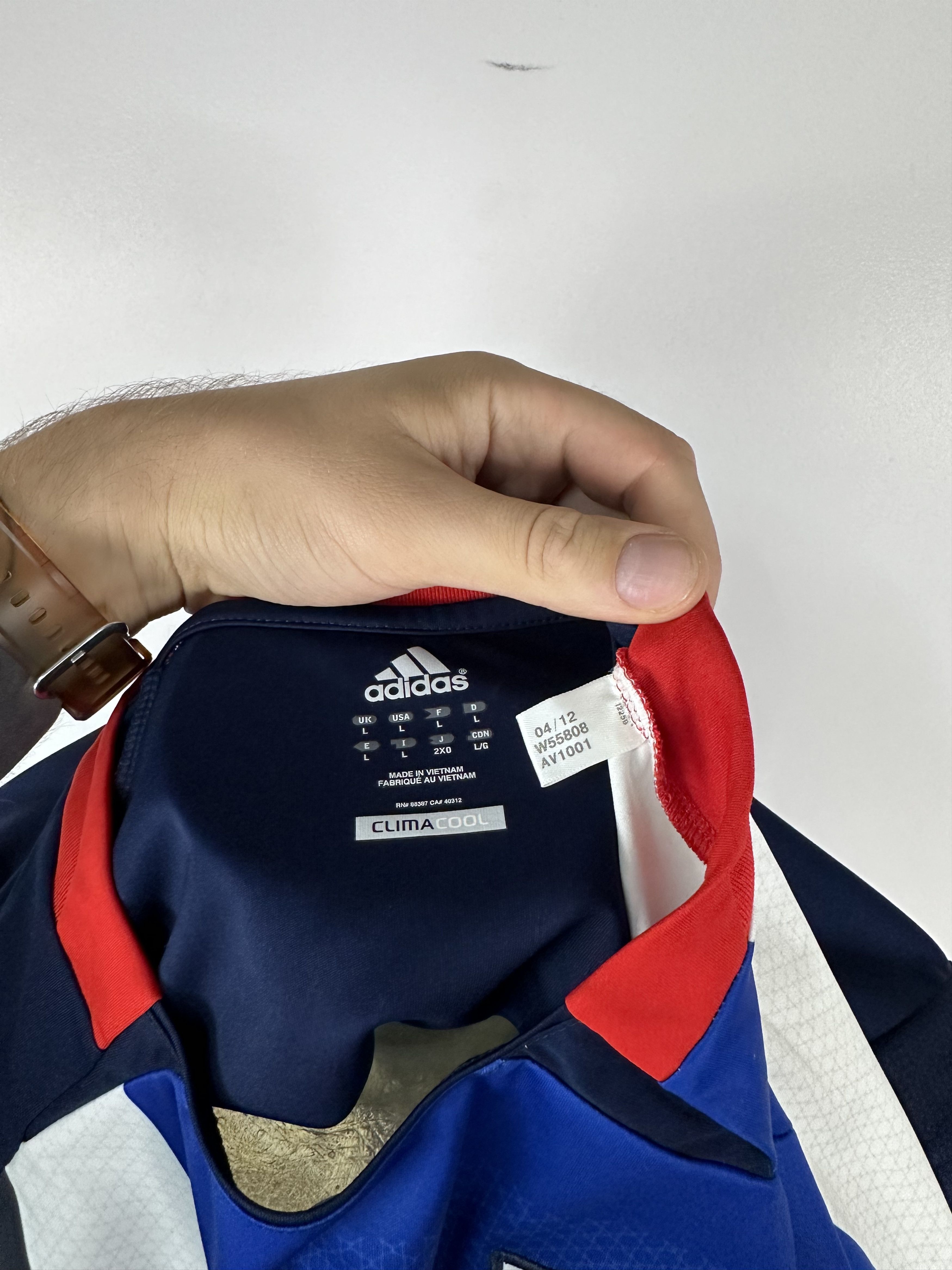 Adidas GREAT BRITAIN 2012 HOME FOOTBALL SHIRT SOCCER JERSEY ADIDAS Size US XL / EU 56 / 4 - 9 Thumbnail