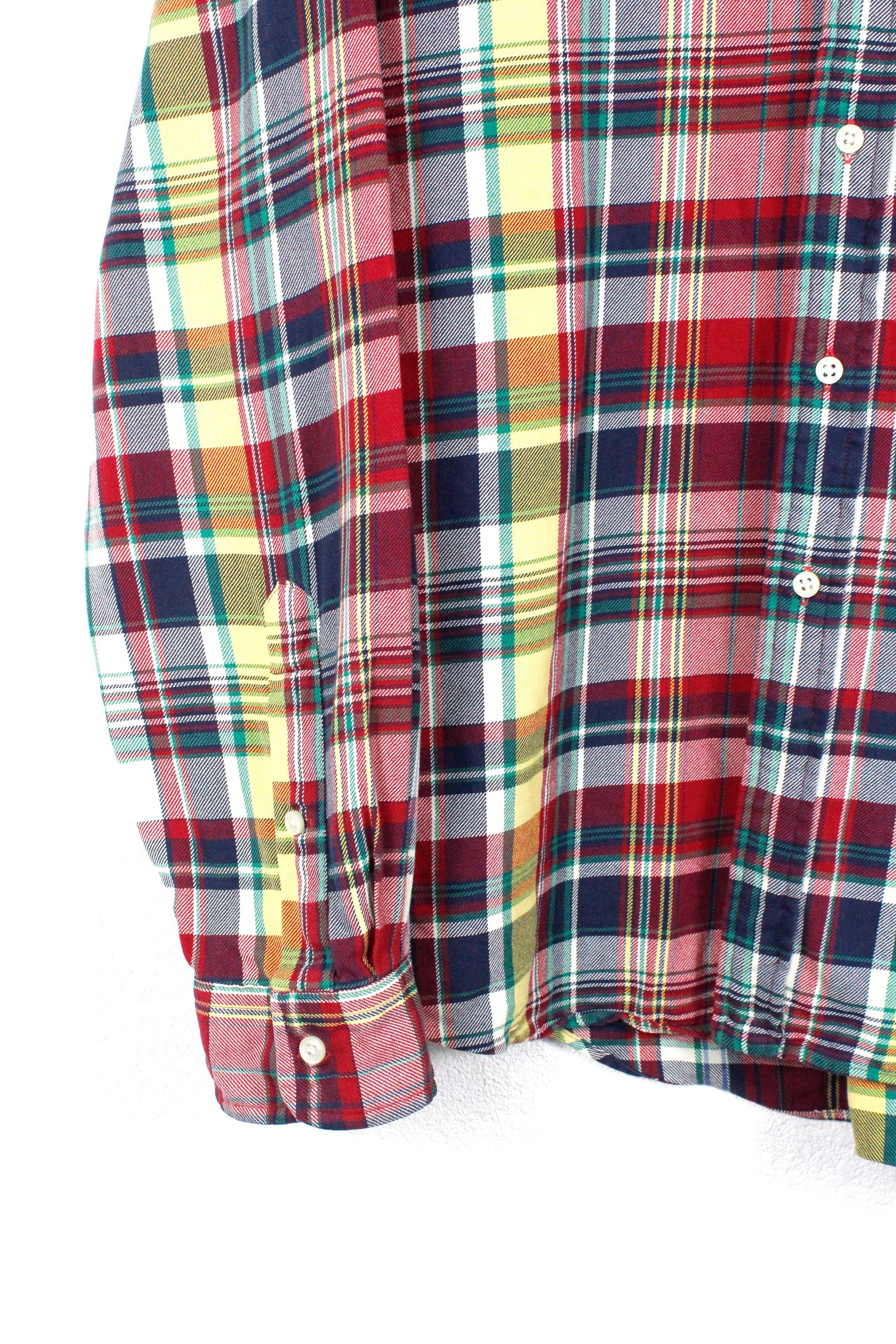 Polo Ralph Lauren Polo Ralph Lauren Logo Multicolor Check Flannel Oxford Shirt Size US XL / EU 56 / 4 - 4 Thumbnail